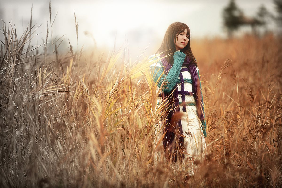 李仁慧《户外小清新围巾系列》套图-图37