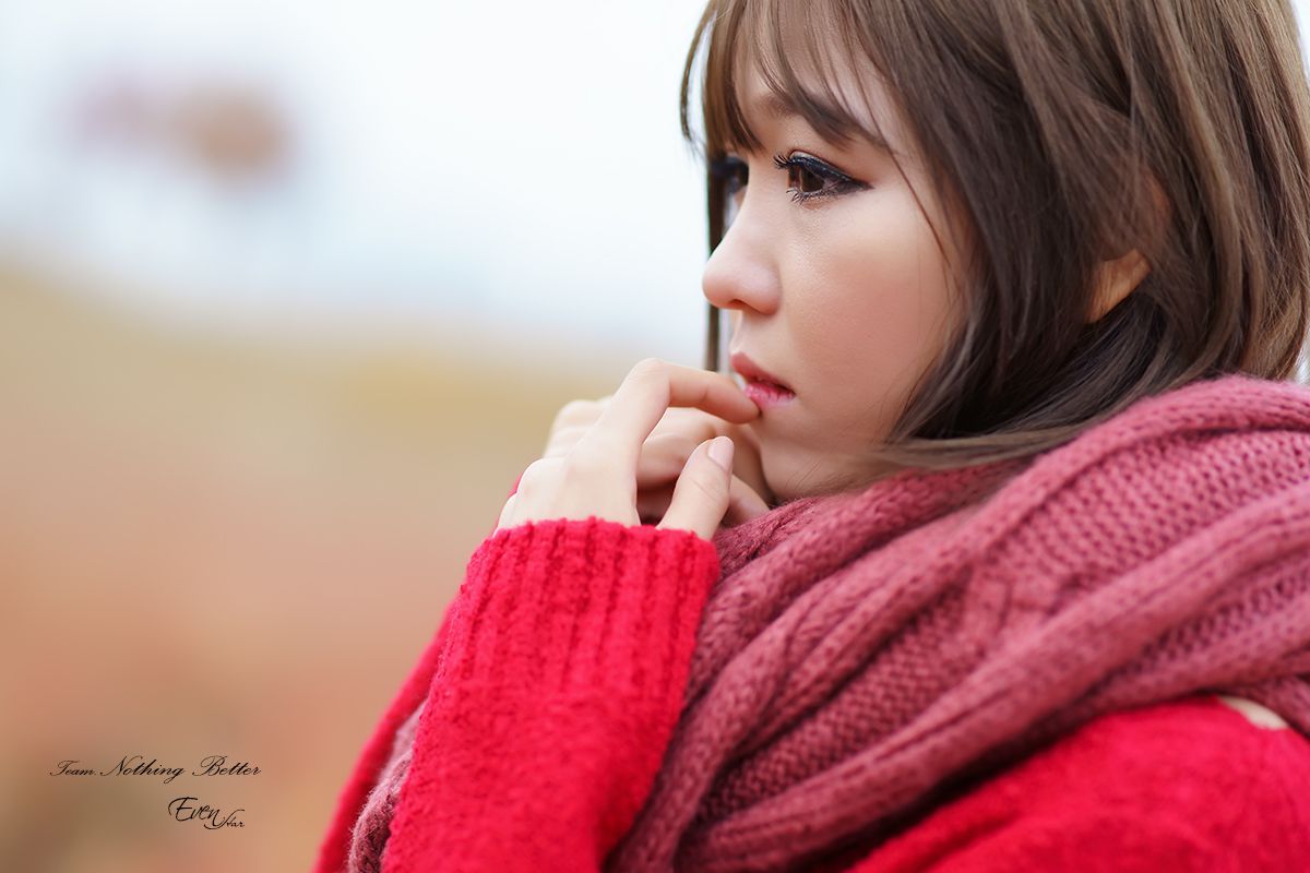 李仁慧《户外小清新围巾系列》套图-图39