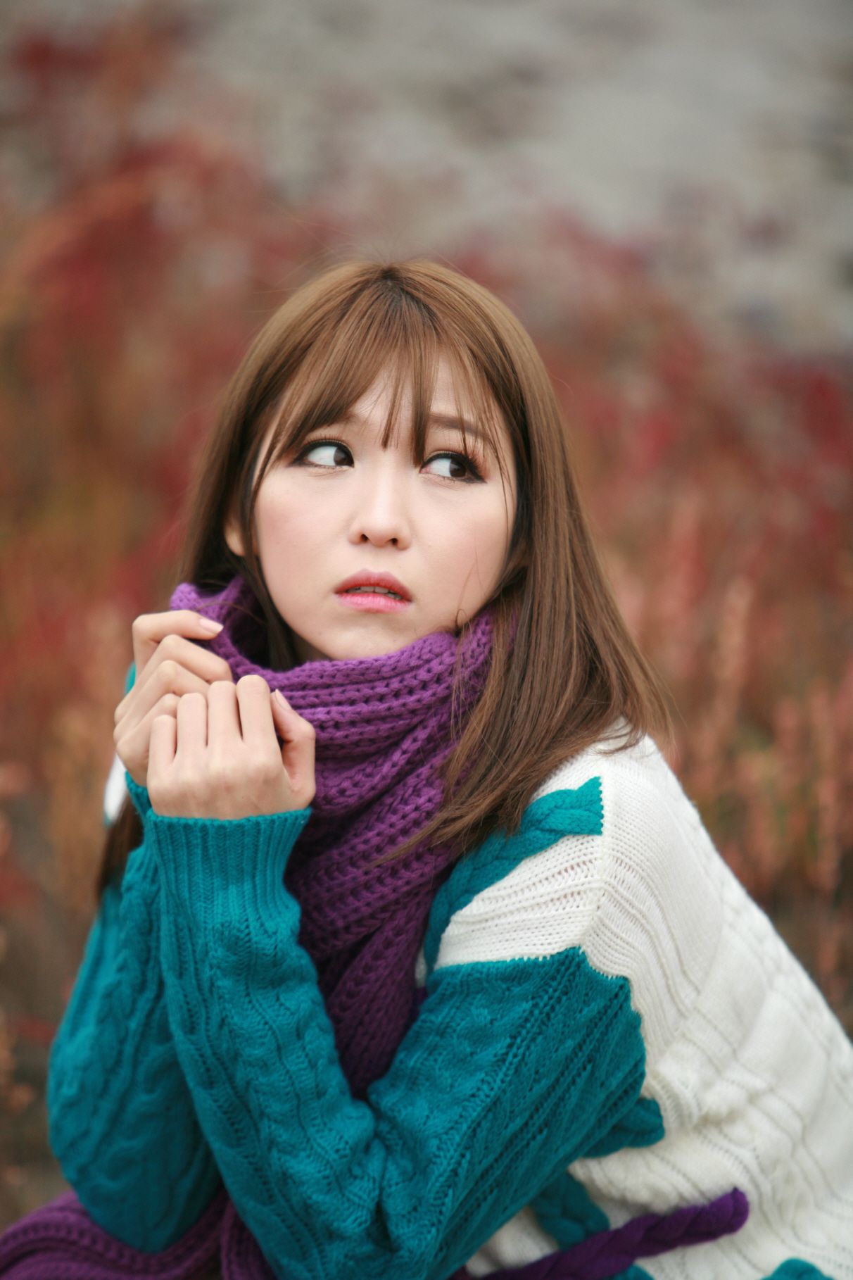 李仁慧《户外小清新围巾系列》套图-图43