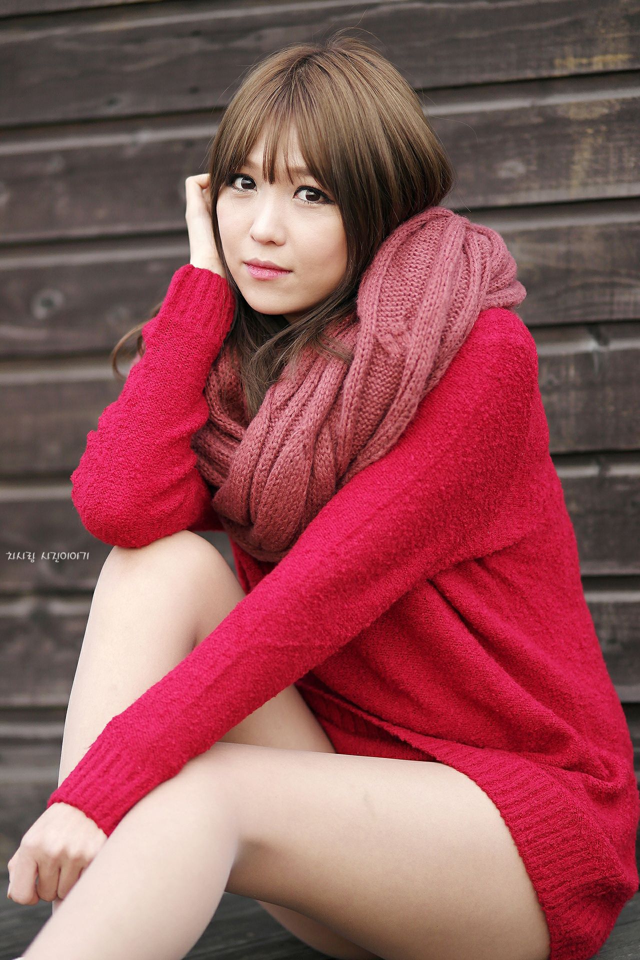 李仁慧《户外小清新围巾系列》套图-图46