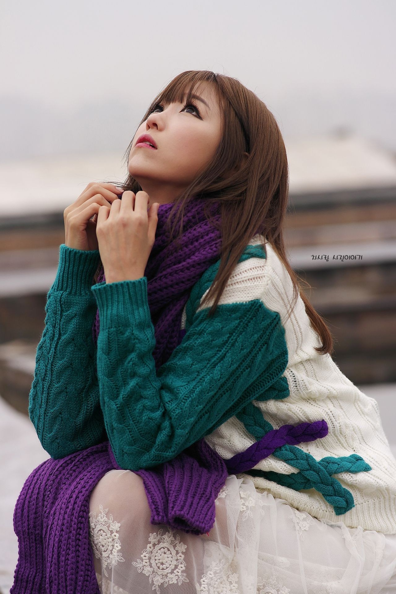 李仁慧《户外小清新围巾系列》套图-图48