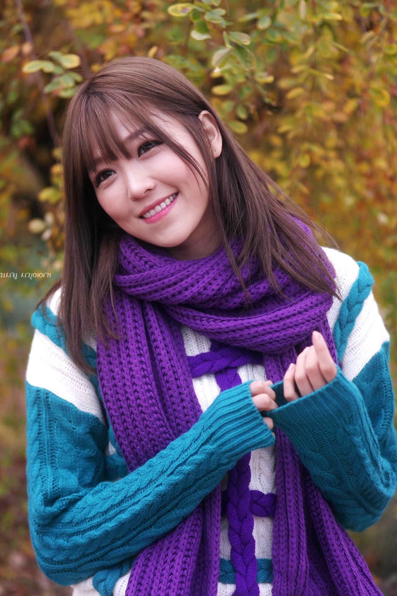 李仁慧《户外小清新围巾系列》套图-图52