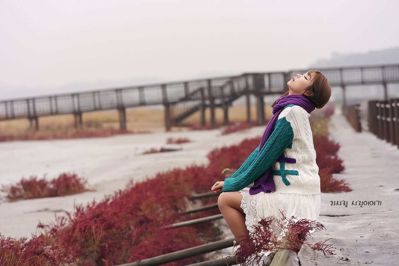 李仁慧《户外小清新围巾系列》套图-图55
