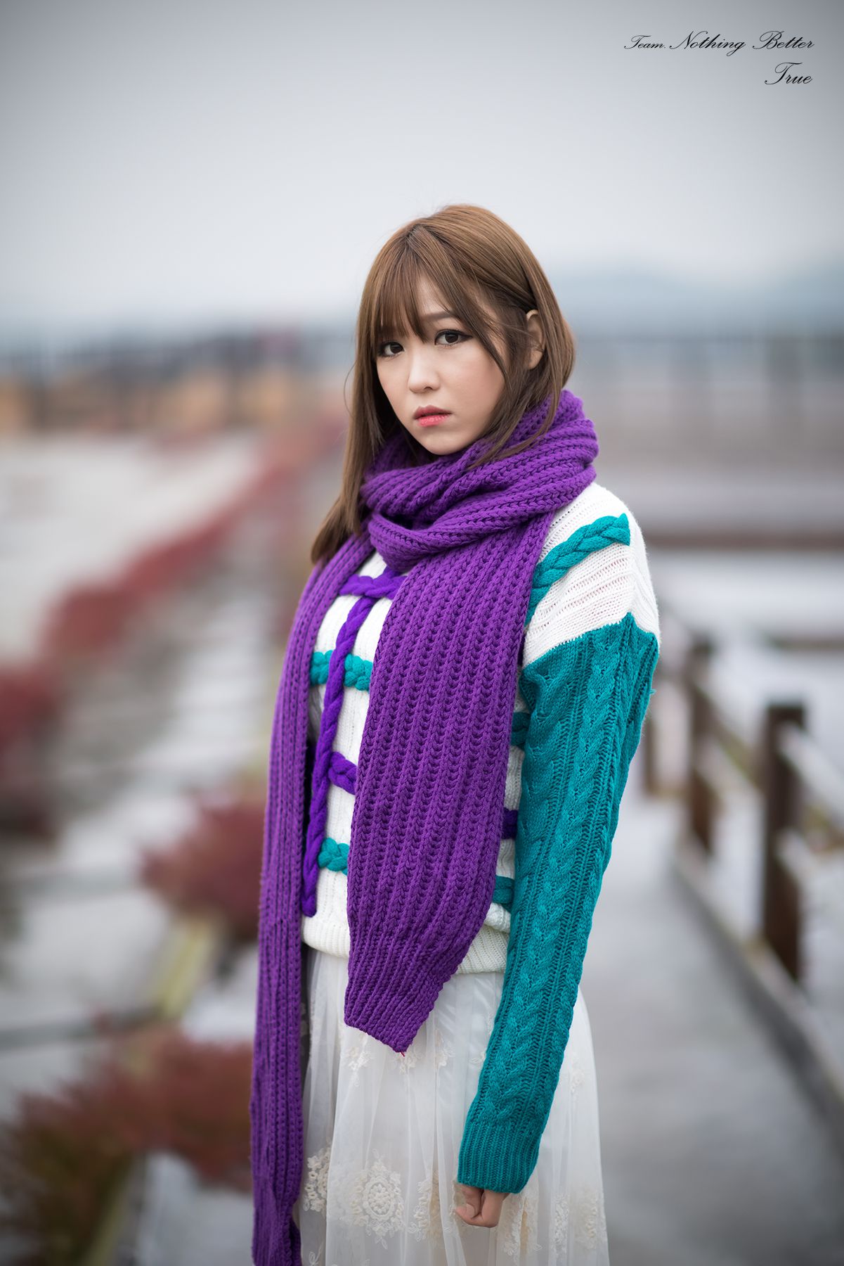 李仁慧《户外小清新围巾系列》套图-图56