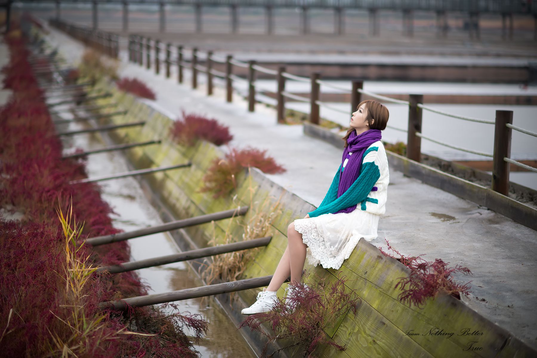 李仁慧《户外小清新围巾系列》套图-图57