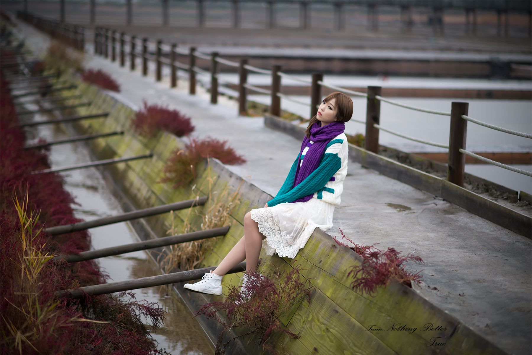 李仁慧《户外小清新围巾系列》套图-图58