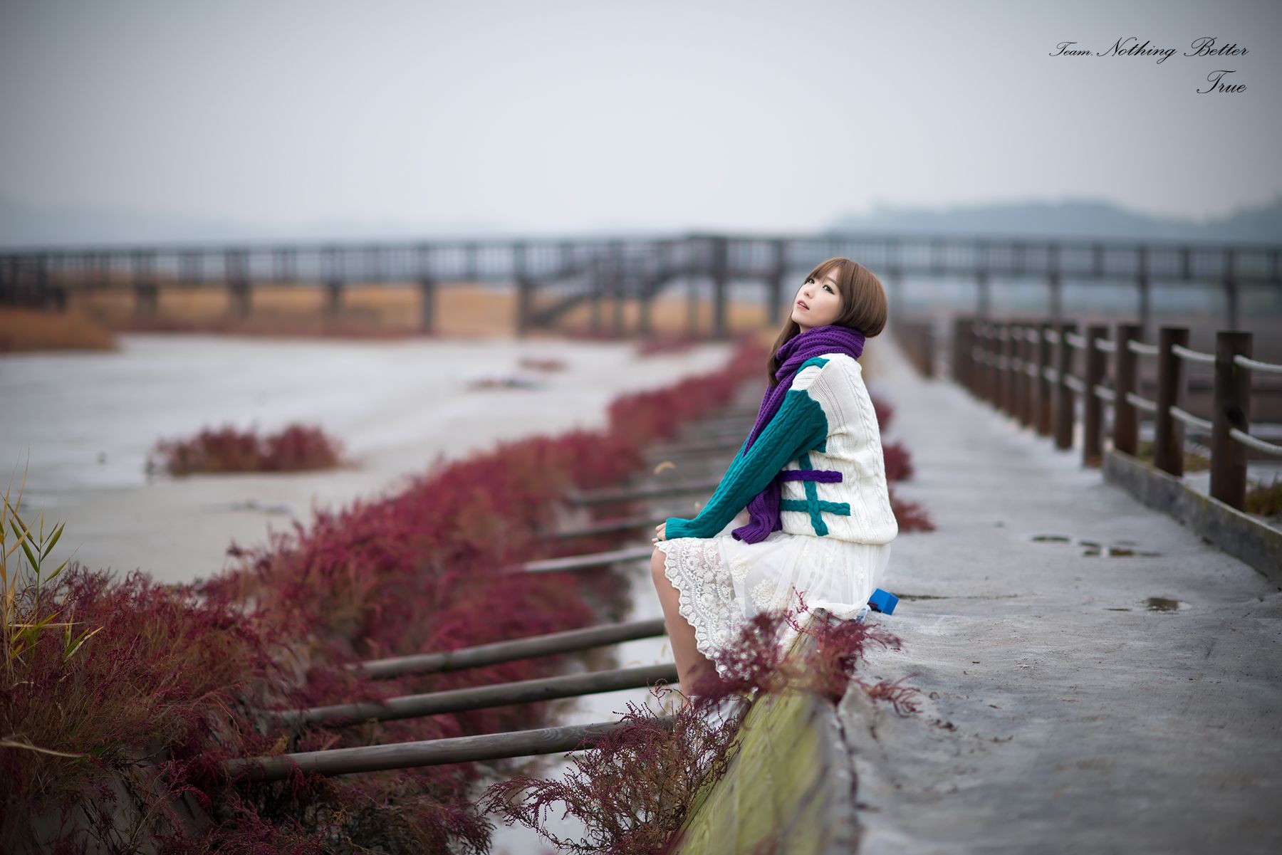 李仁慧《户外小清新围巾系列》套图-图59