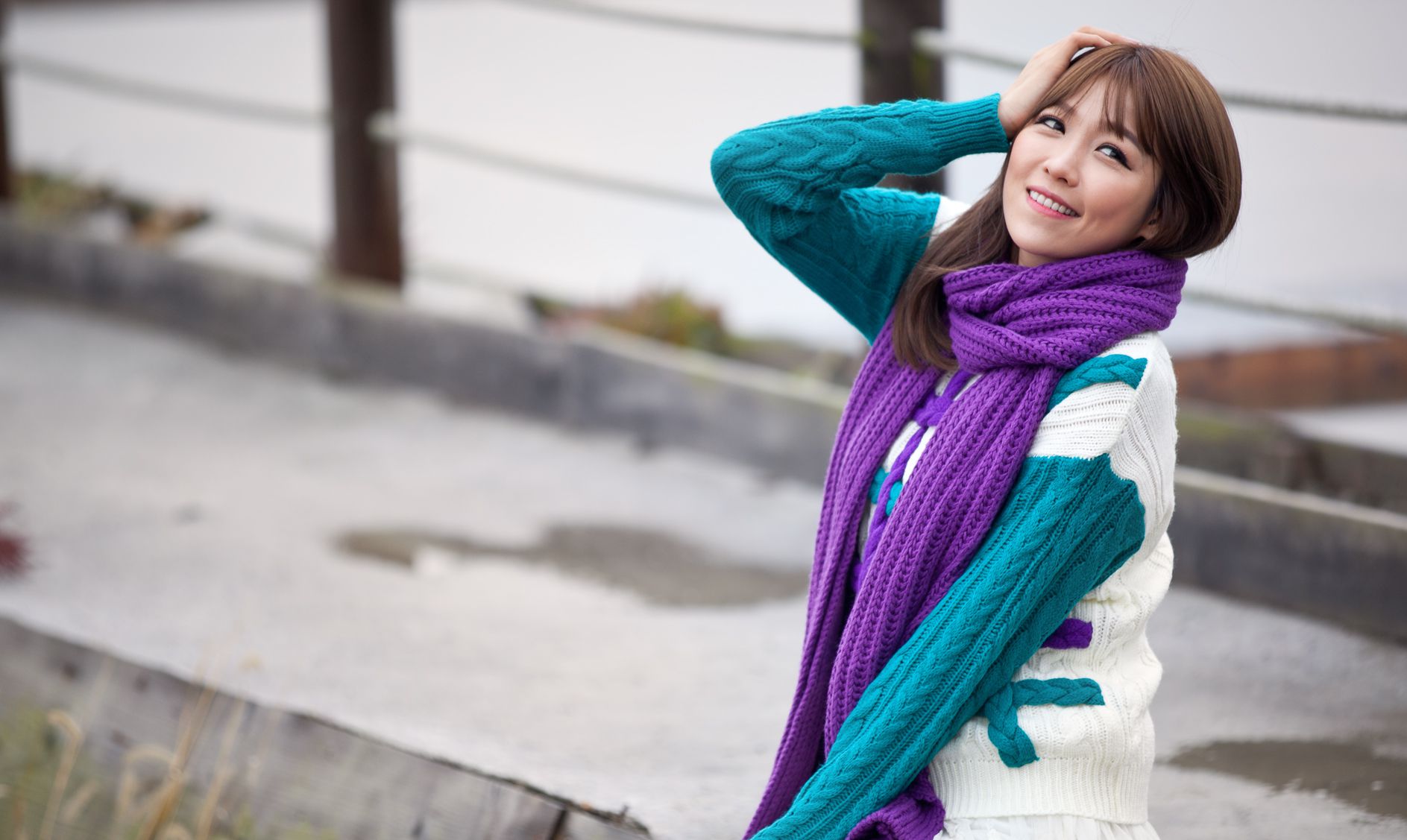 李仁慧《户外小清新围巾系列》套图-图60