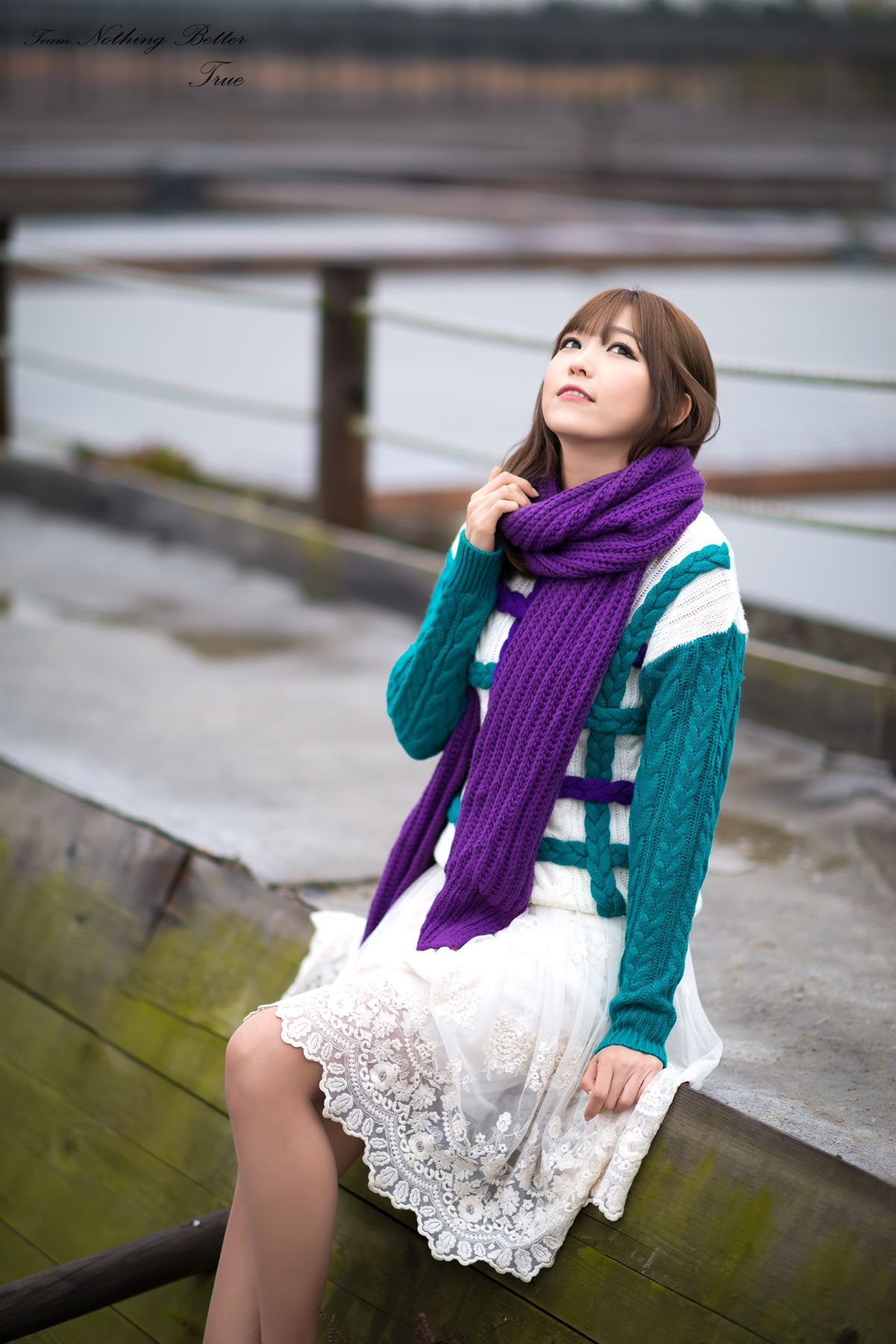 李仁慧《户外小清新围巾系列》套图-图71