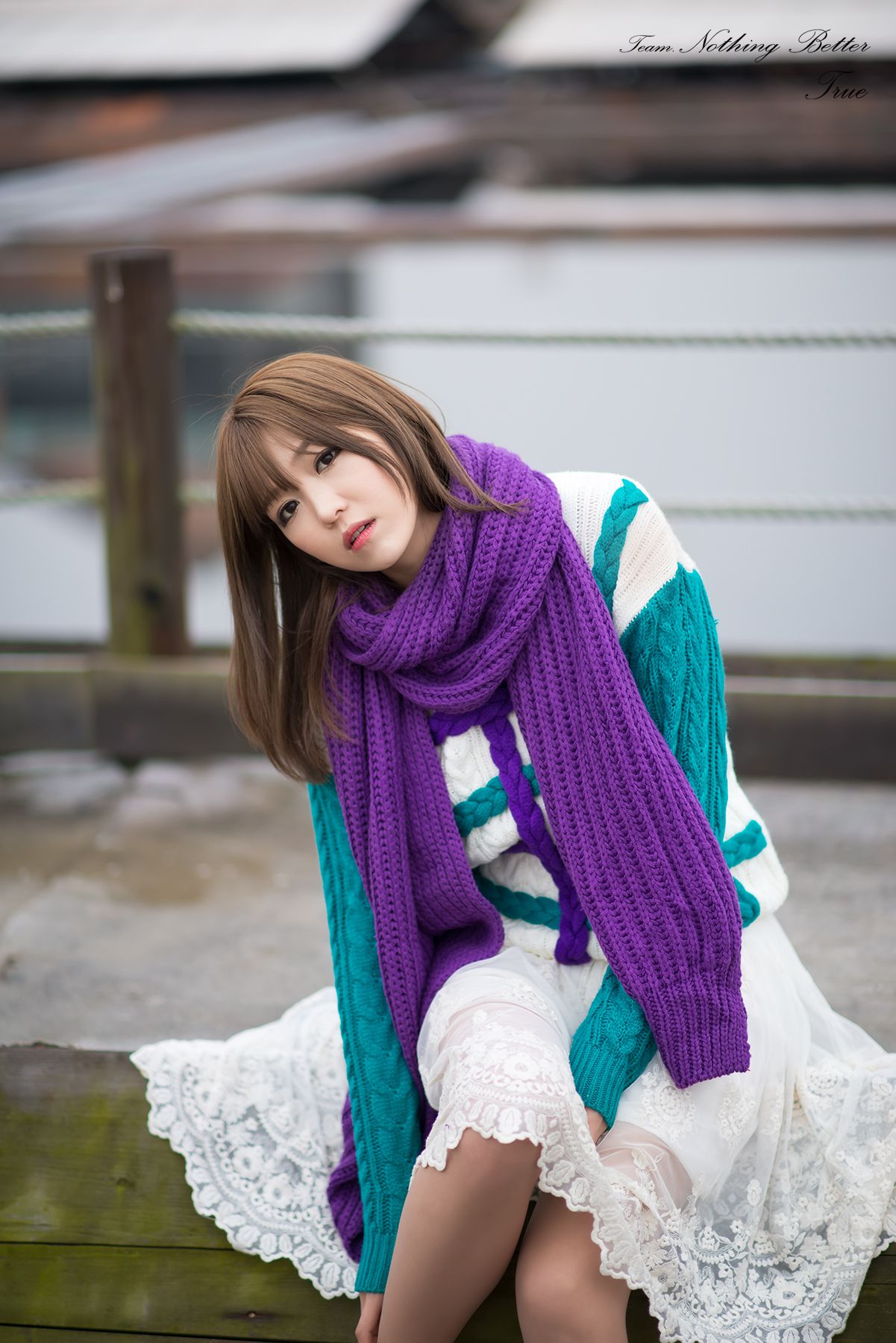 李仁慧《户外小清新围巾系列》套图-图73