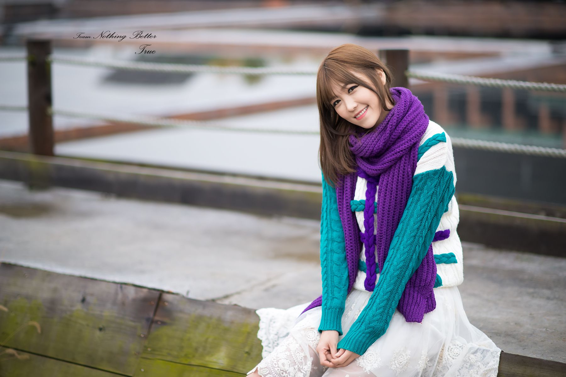 李仁慧《户外小清新围巾系列》套图-图74