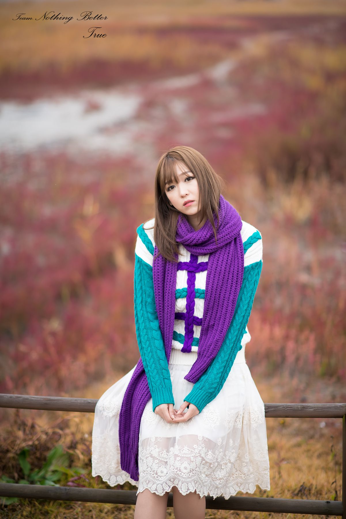 李仁慧《户外小清新围巾系列》套图-图78