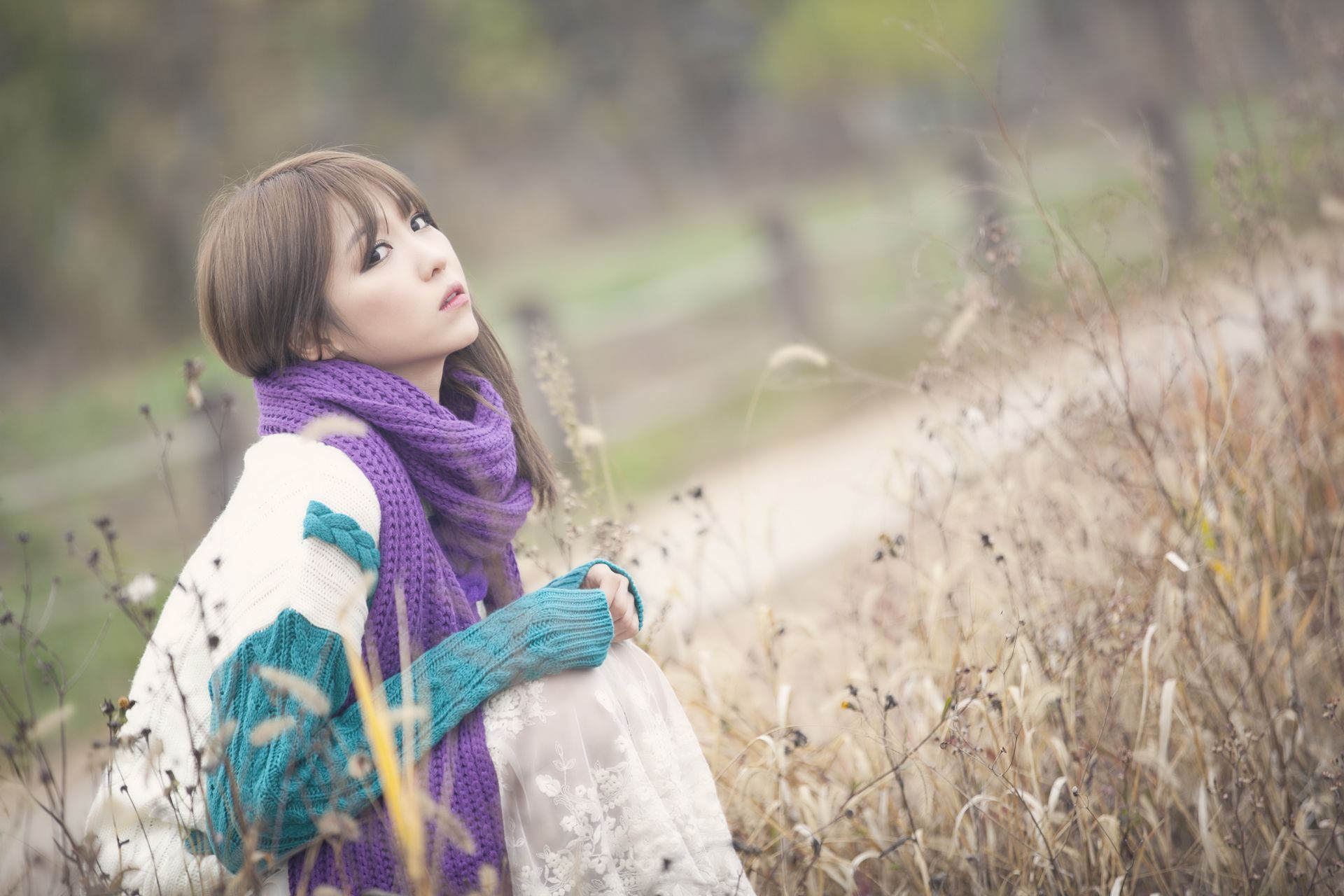 李仁慧《户外小清新围巾系列》套图-图83