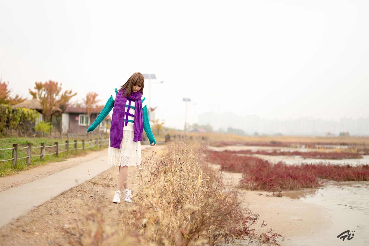 李仁慧《户外小清新围巾系列》套图-图84