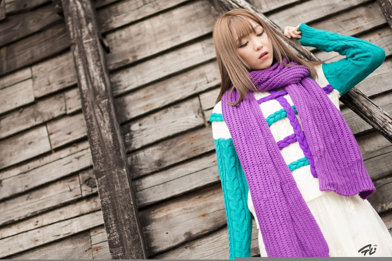 李仁慧《户外小清新围巾系列》套图-图85