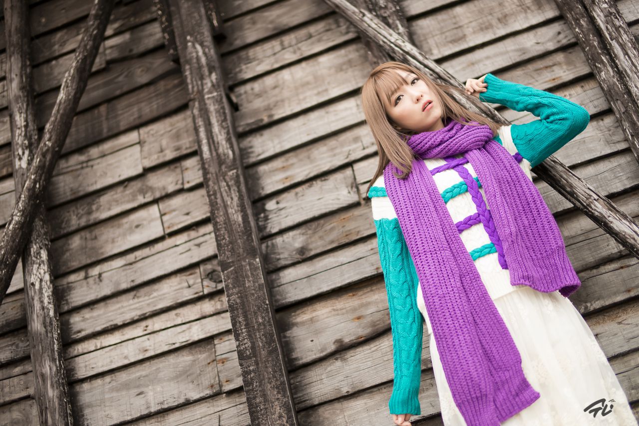 李仁慧《户外小清新围巾系列》套图-图86