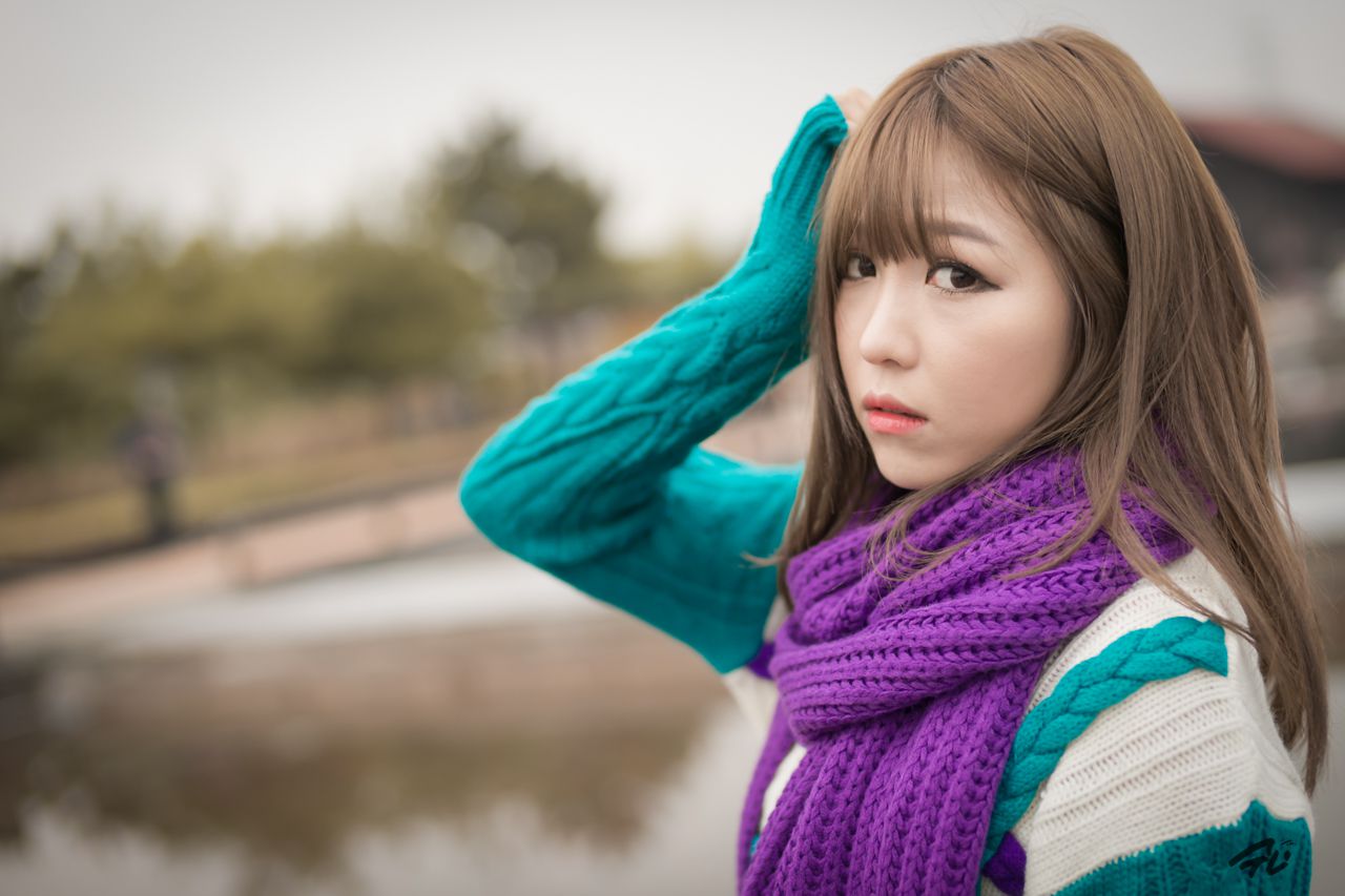 李仁慧《户外小清新围巾系列》套图-图8