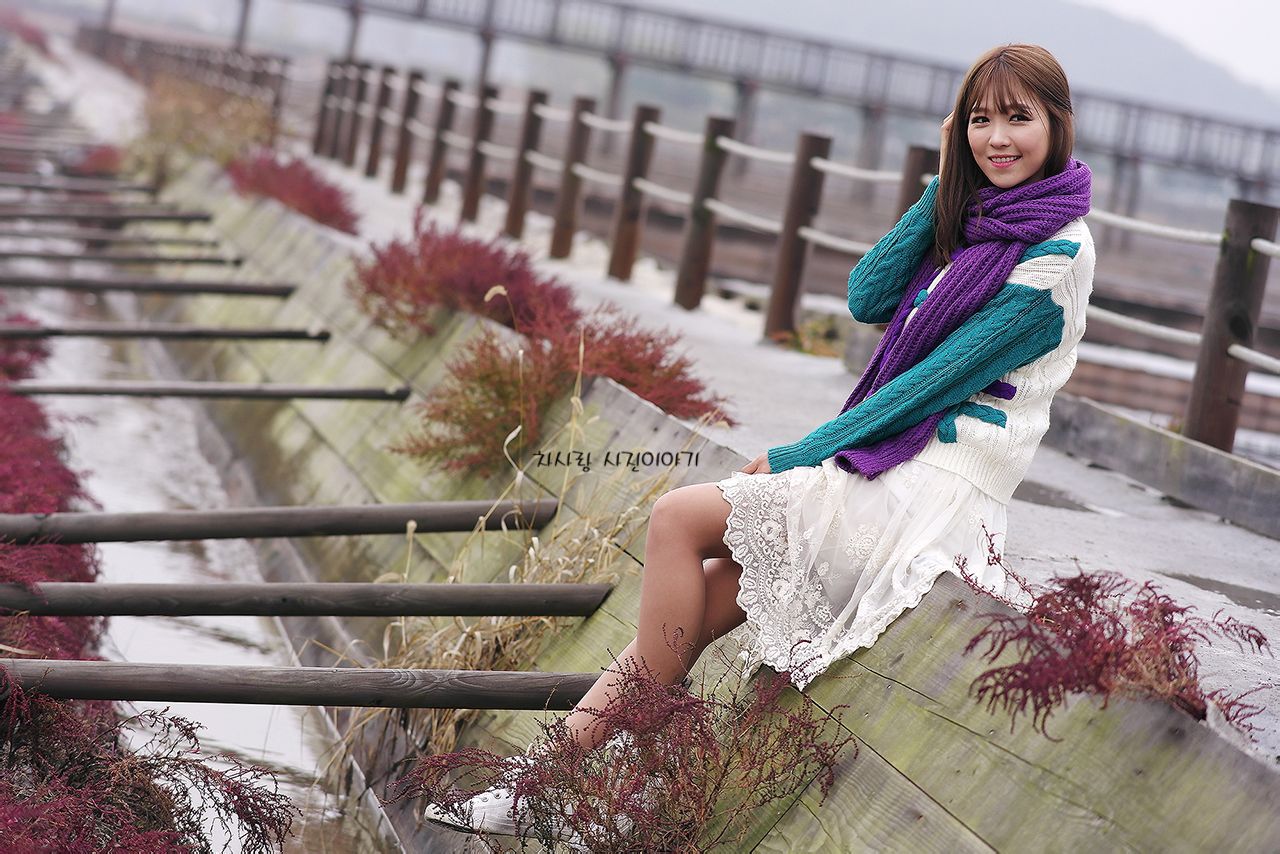 李仁慧《户外小清新围巾系列》套图-图90