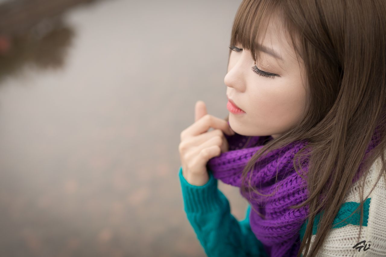 李仁慧《户外小清新围巾系列》套图-图97