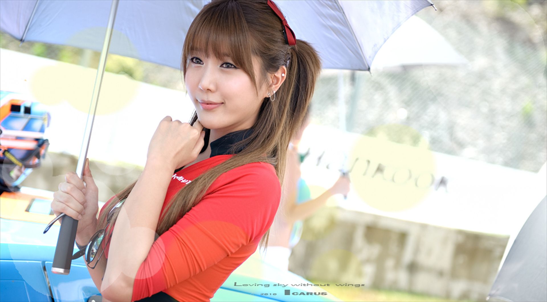 赛车女郎许允美 Heo Yun Mi《红衣紧身裤系列》高清套图-图49