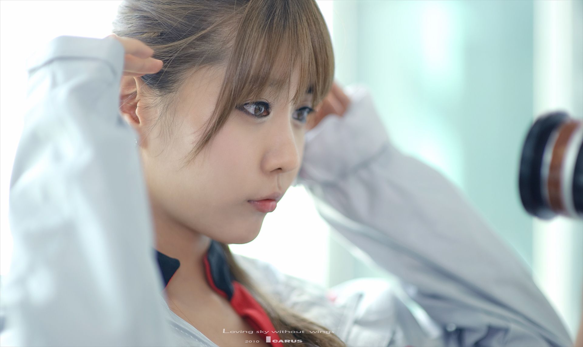 赛车女郎许允美 Heo Yun Mi《红衣紧身裤系列》高清套图-图51