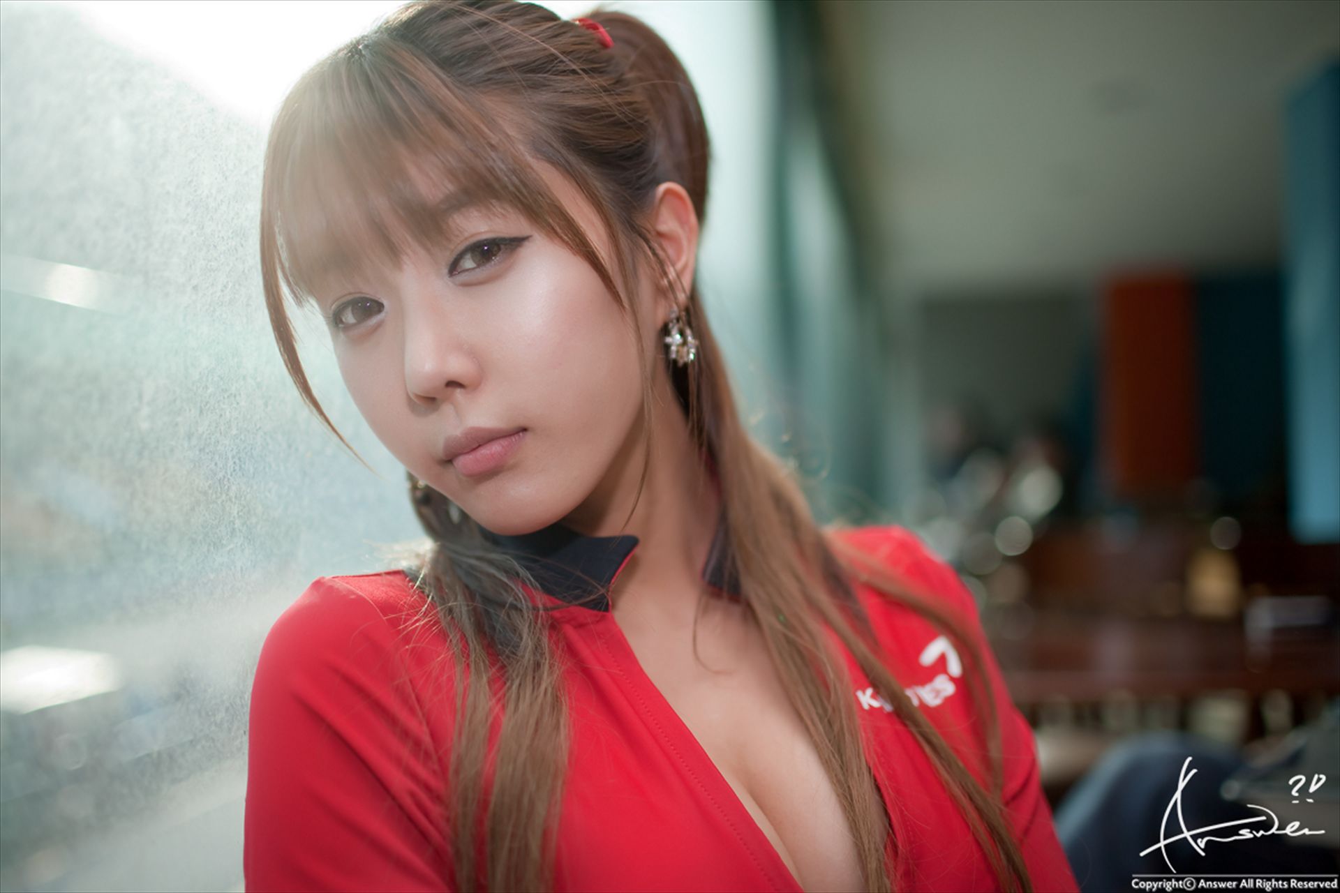 赛车女郎许允美 Heo Yun Mi《红衣紧身裤系列》高清套图-图88