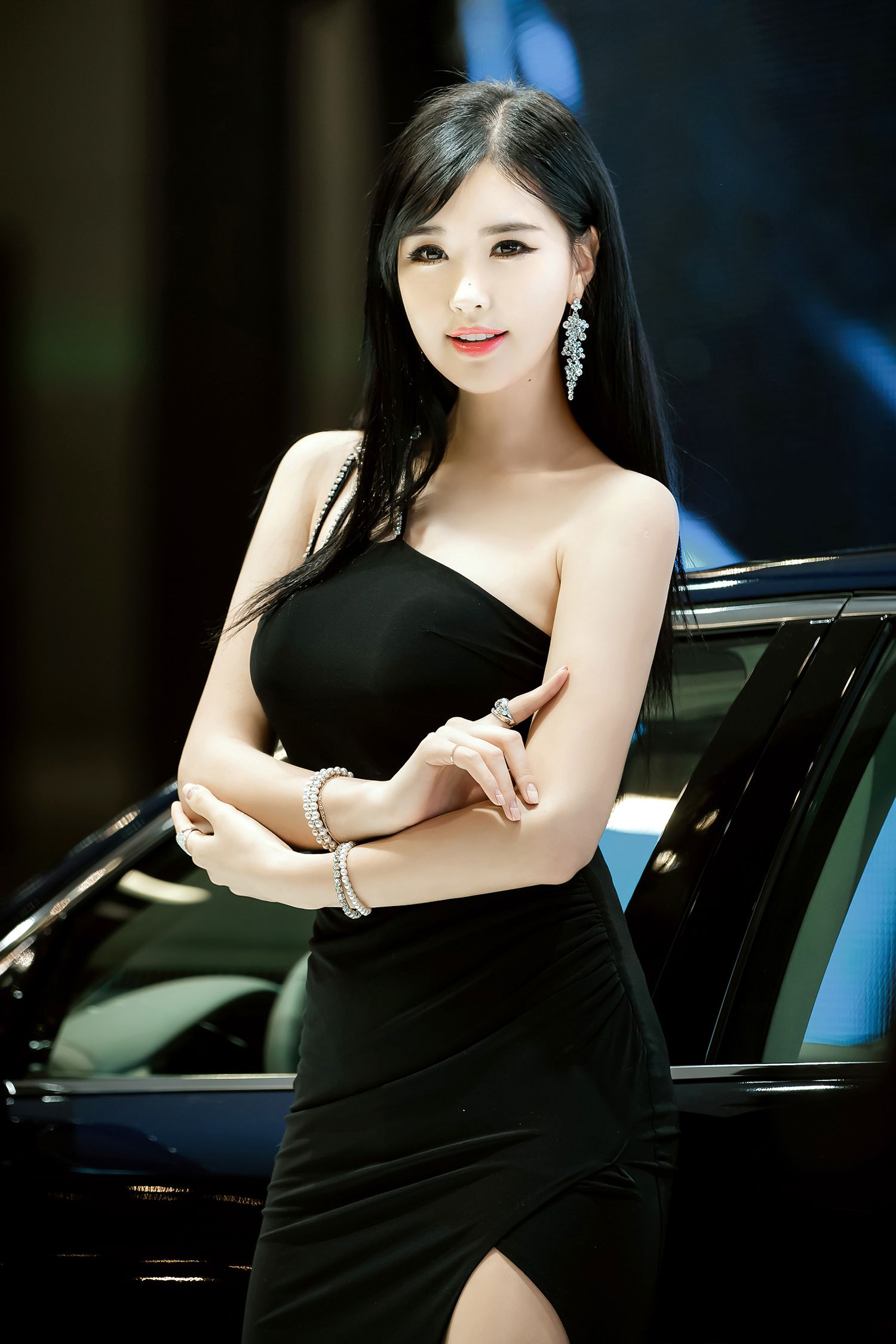 韩国车模崔星河《车展优雅长裙系列》高清套图-图19