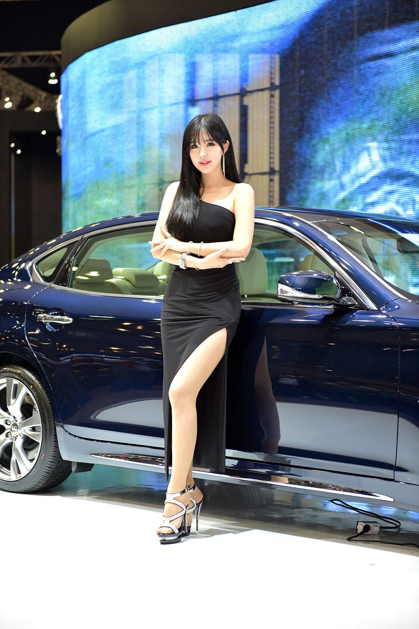 韩国车模崔星河《车展优雅长裙系列》高清套图-图38