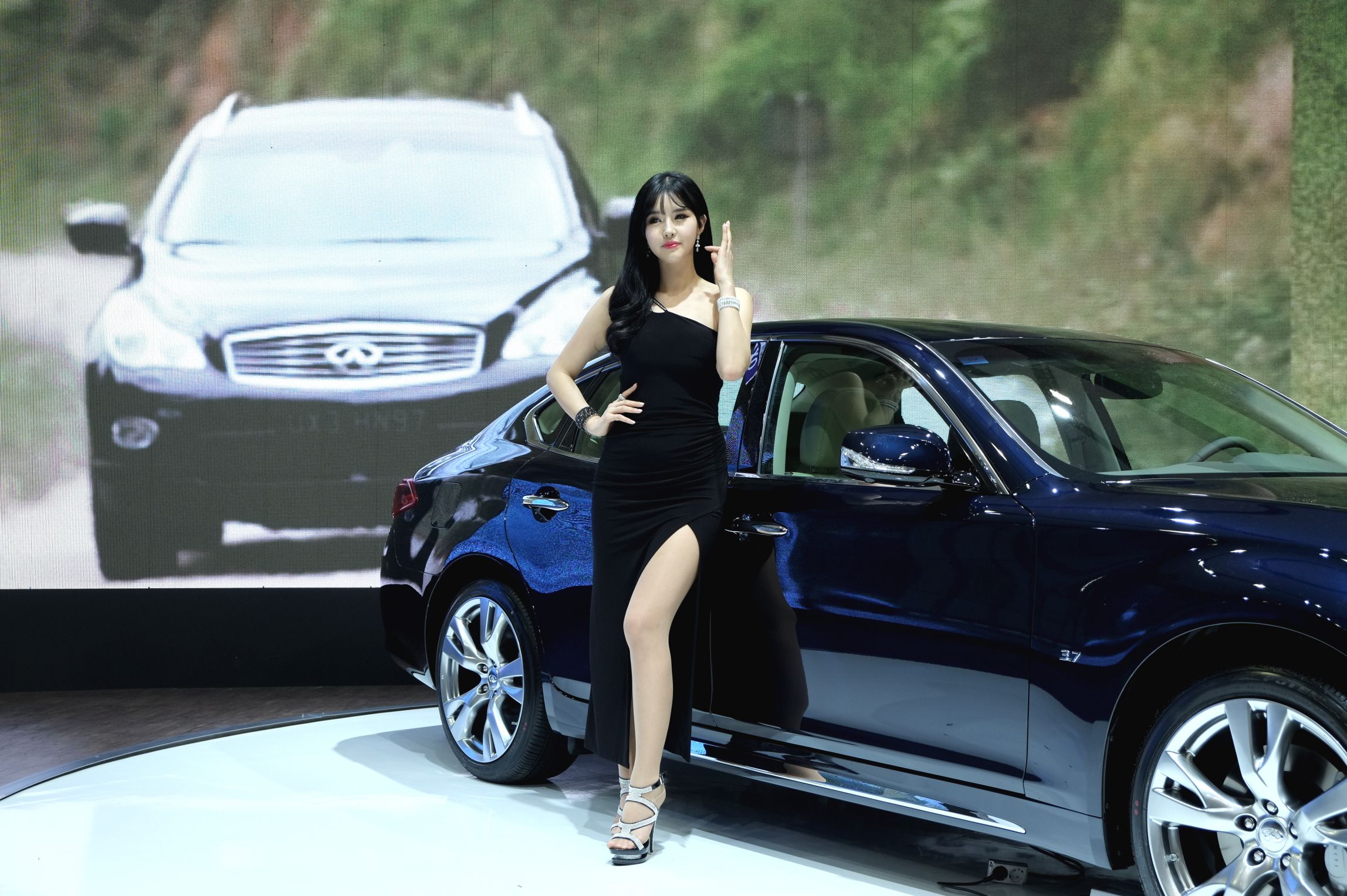 韩国车模崔星河《车展优雅长裙系列》高清套图-图40