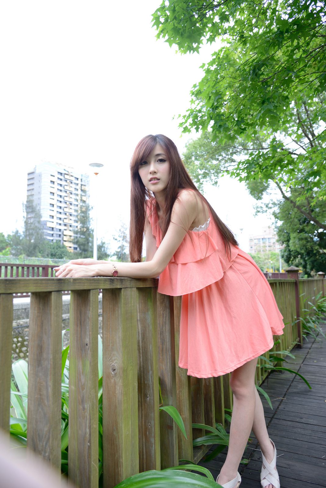 Kila晶晶/廖挺伶《粉色连衣裙外拍》-图102