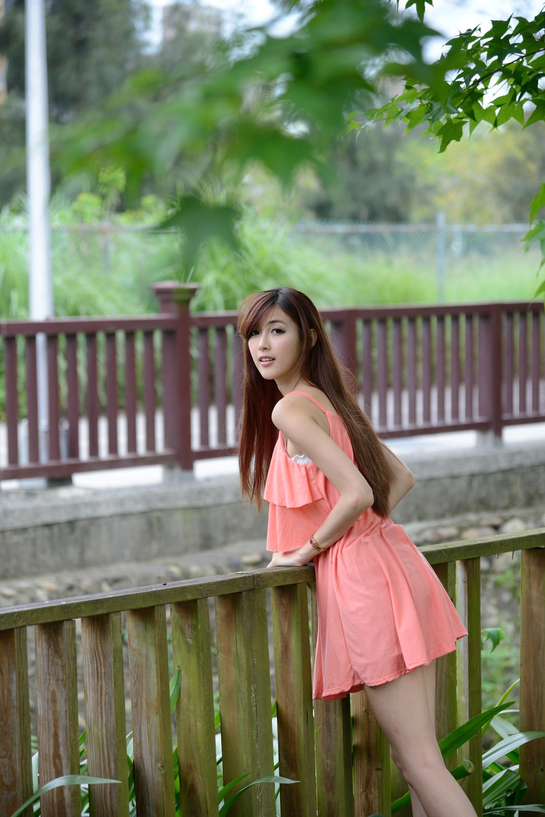 Kila晶晶/廖挺伶《粉色连衣裙外拍》-图107