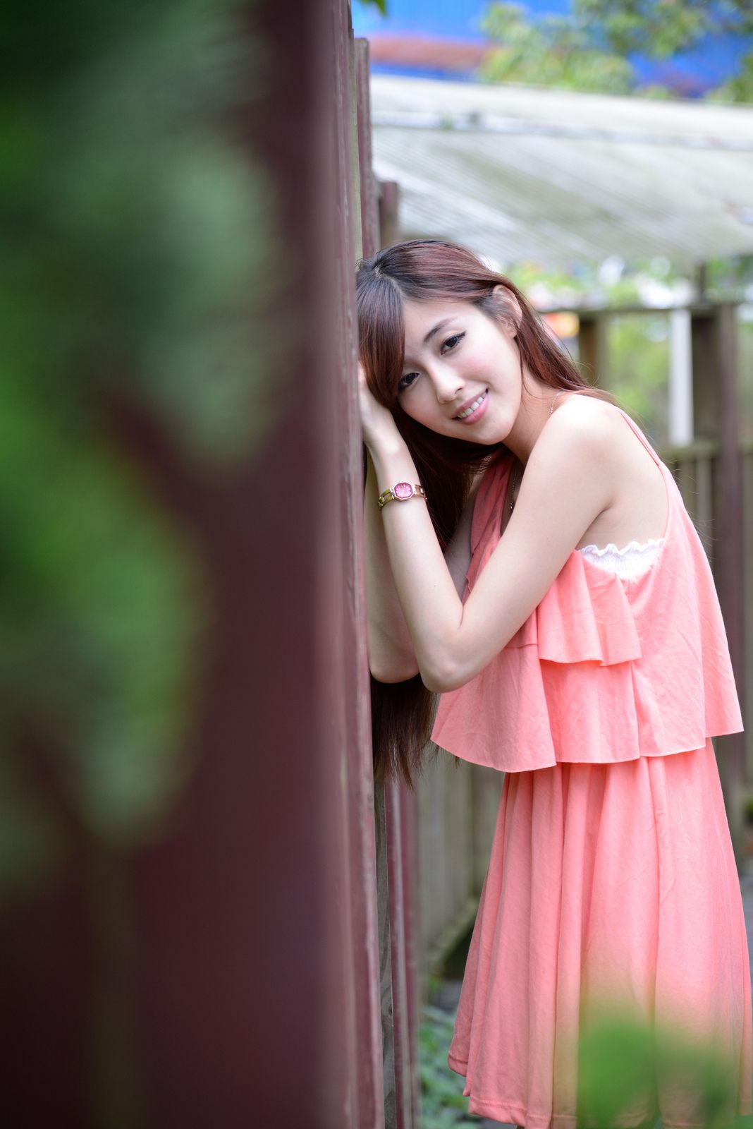 Kila晶晶/廖挺伶《粉色连衣裙外拍》-图10