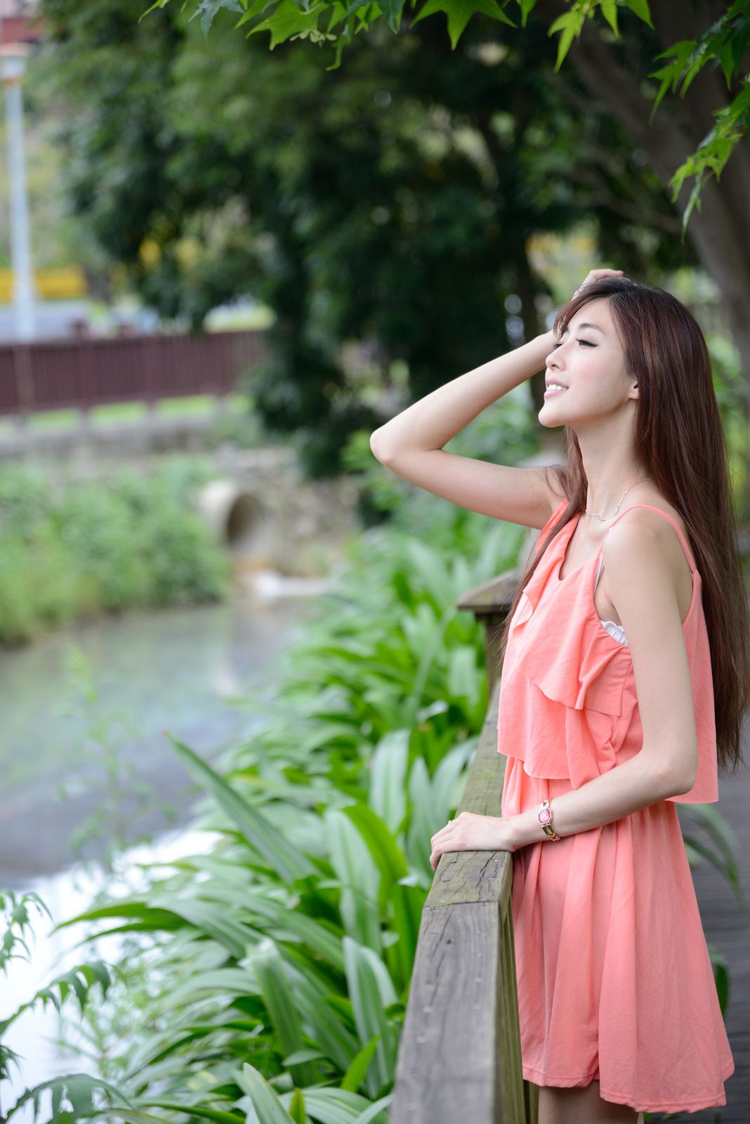 Kila晶晶/廖挺伶《粉色连衣裙外拍》-图109