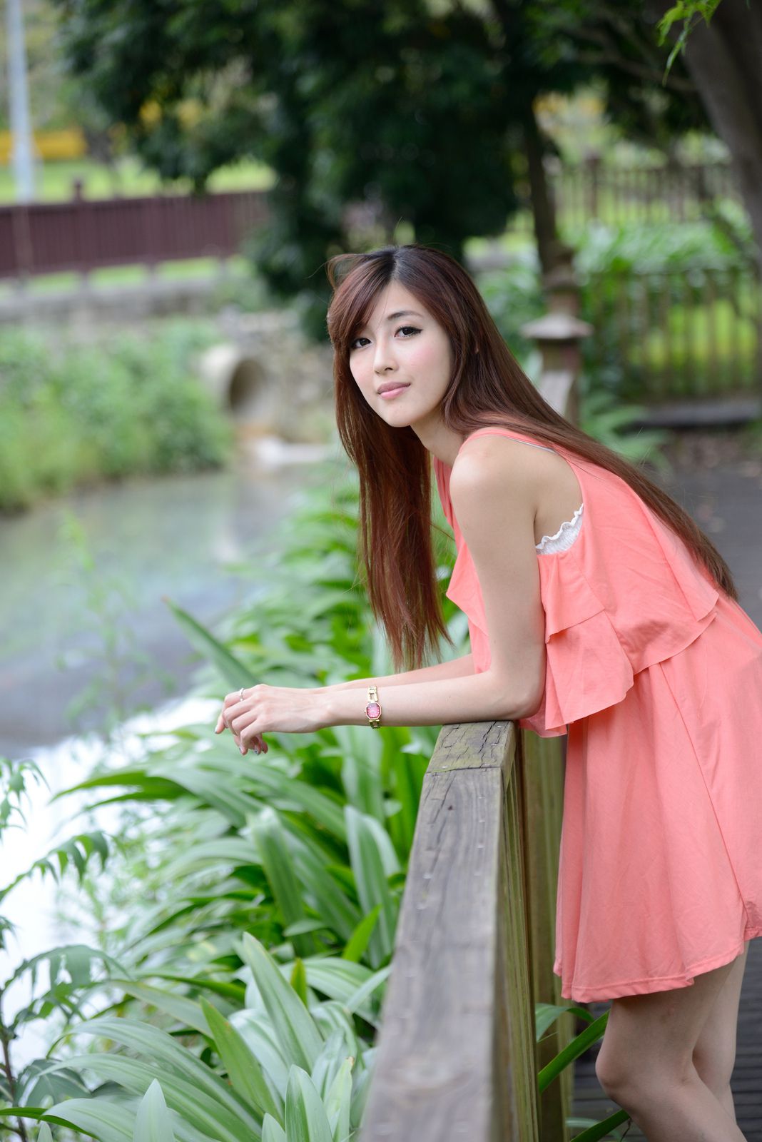 Kila晶晶/廖挺伶《粉色连衣裙外拍》-图110