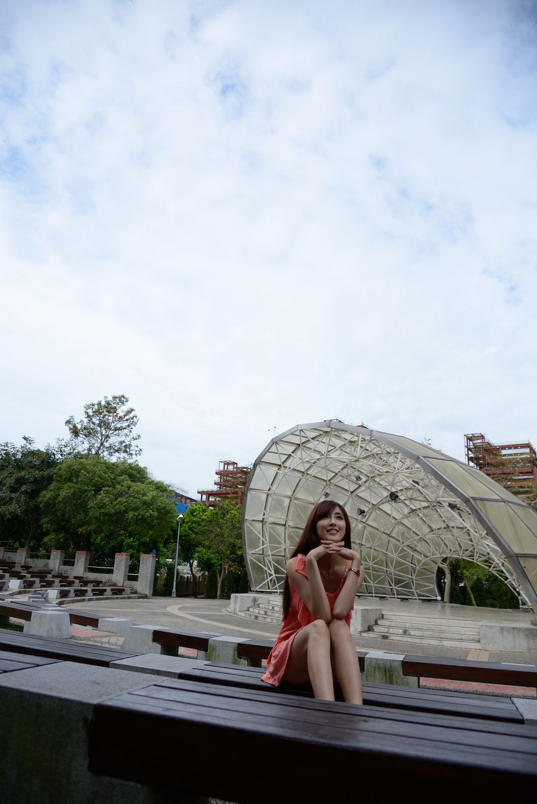 Kila晶晶/廖挺伶《粉色连衣裙外拍》-图12