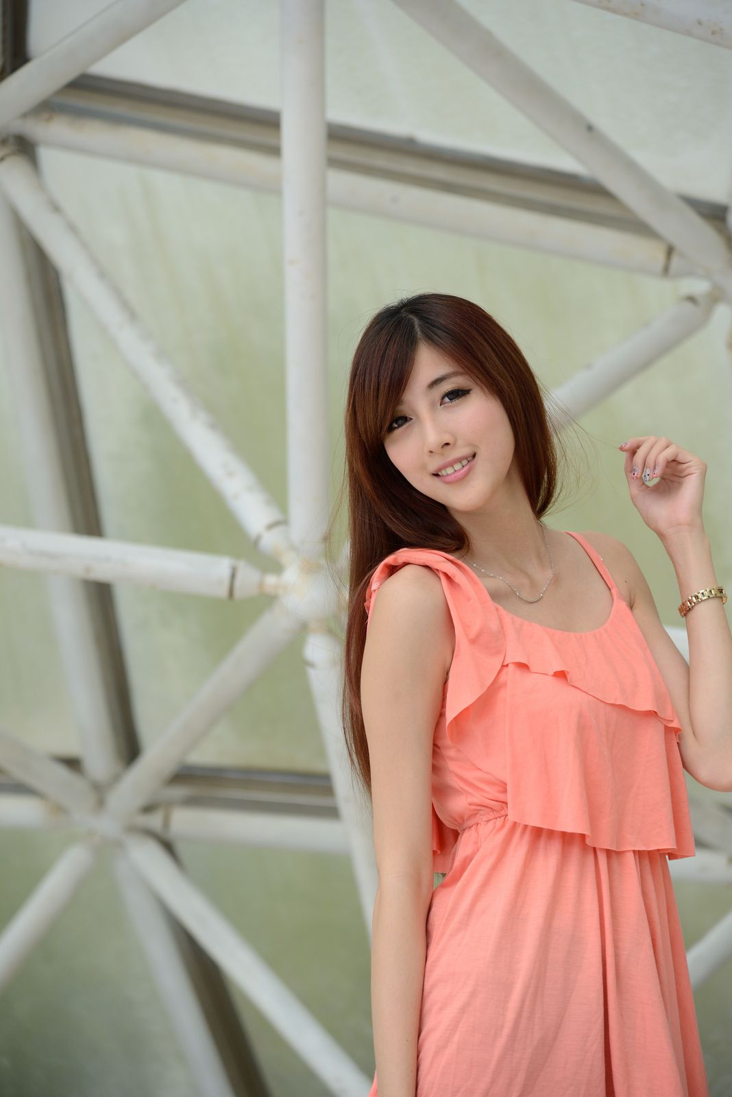 Kila晶晶/廖挺伶《粉色连衣裙外拍》-图35