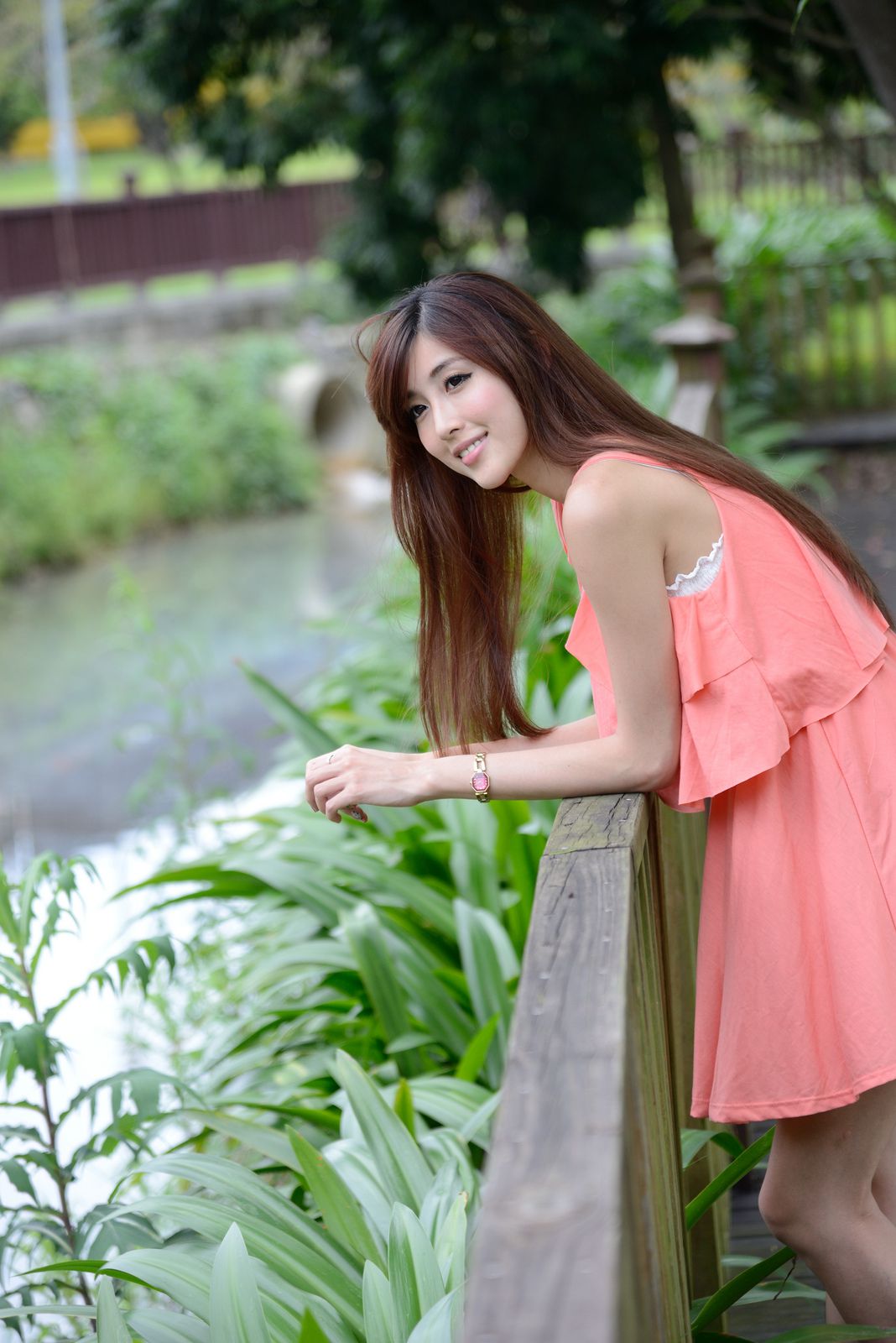 Kila晶晶/廖挺伶《粉色连衣裙外拍》-图41