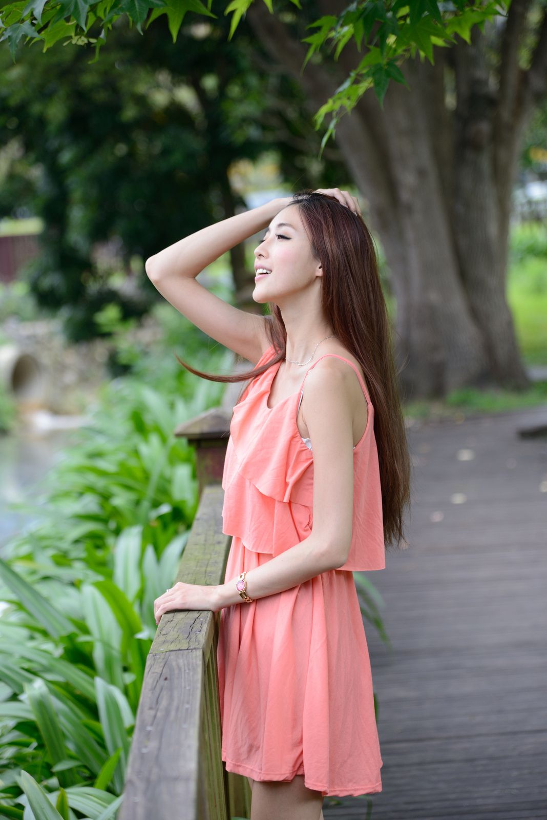Kila晶晶/廖挺伶《粉色连衣裙外拍》-图42