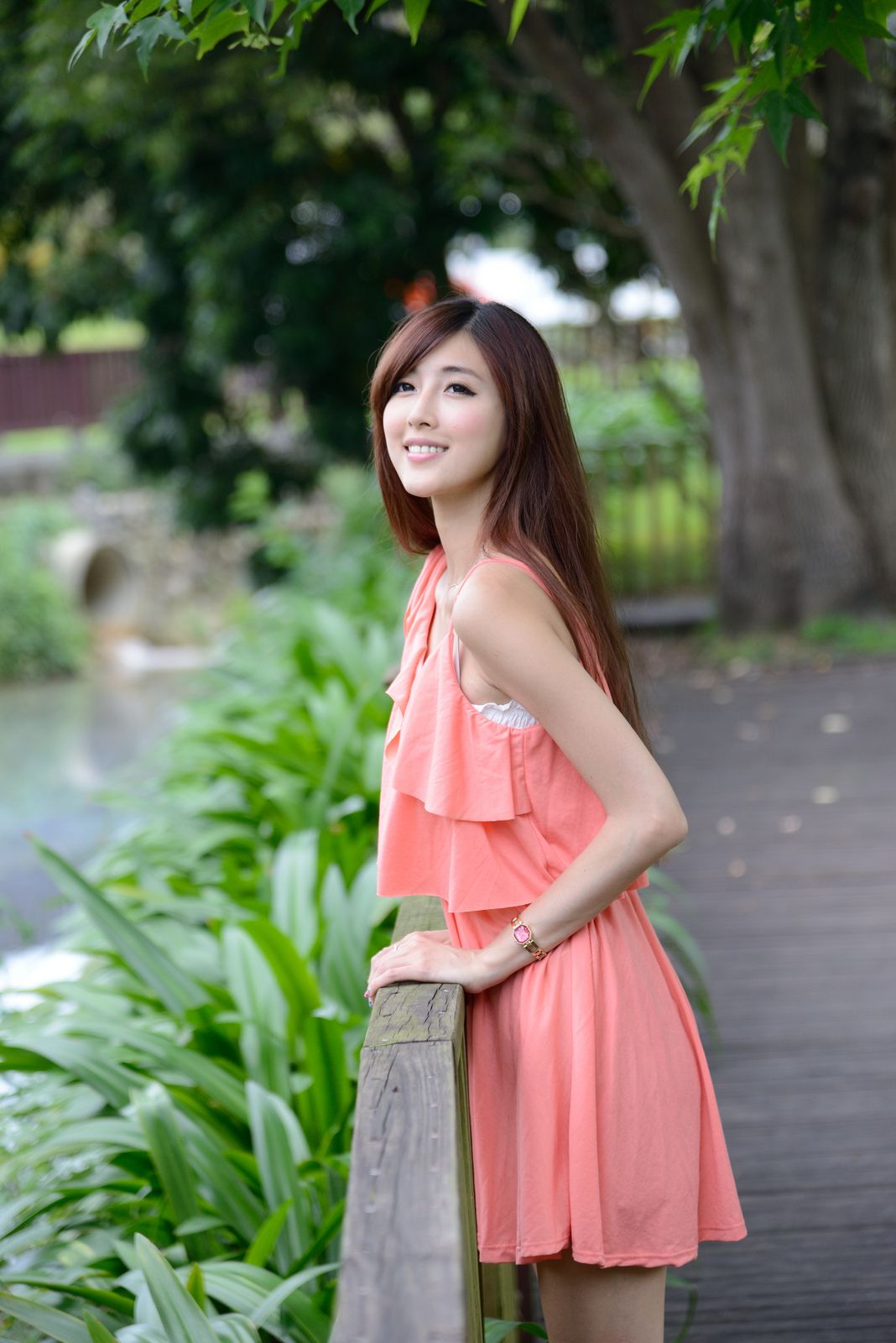 Kila晶晶/廖挺伶《粉色连衣裙外拍》-图43