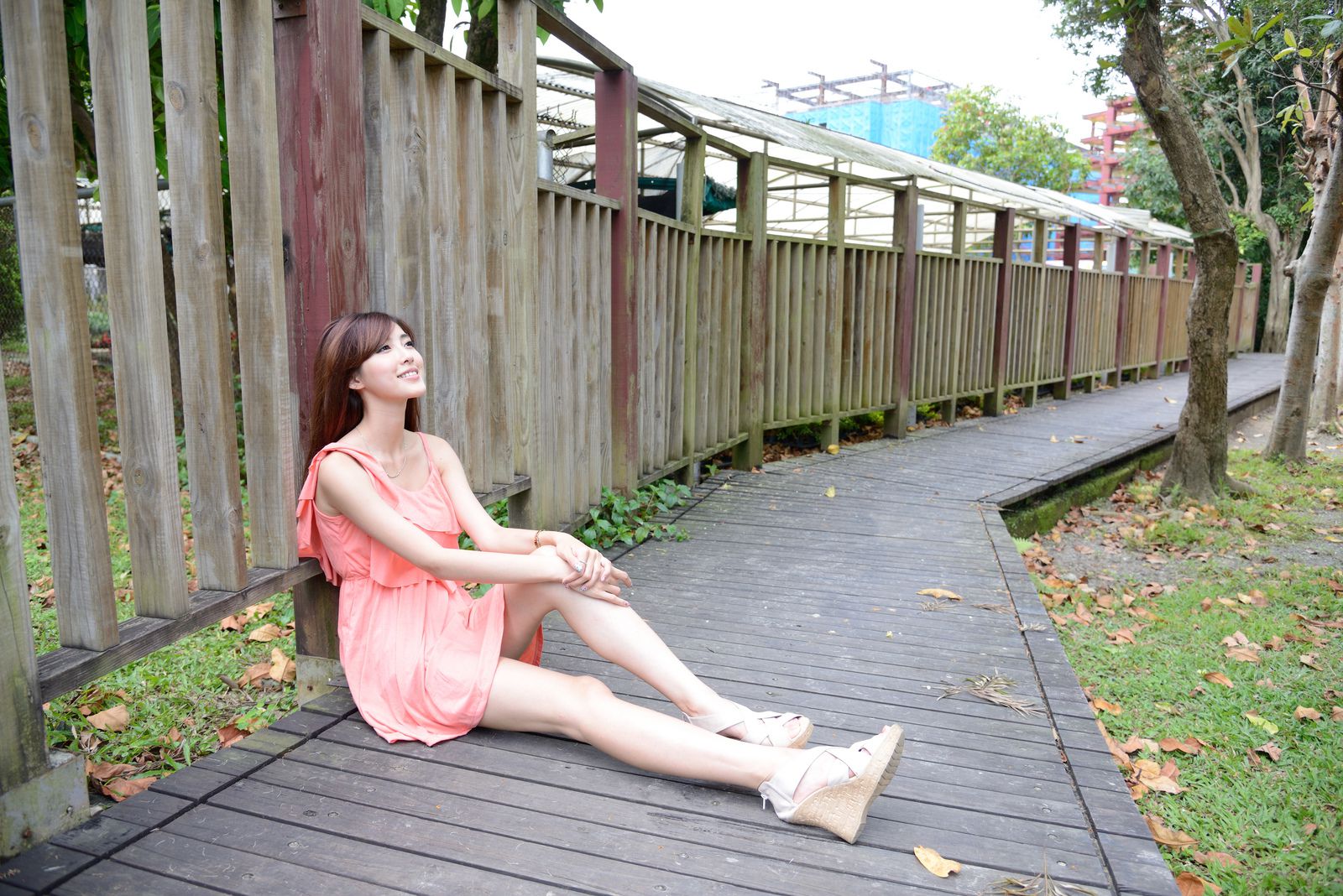 Kila晶晶/廖挺伶《粉色连衣裙外拍》-图53