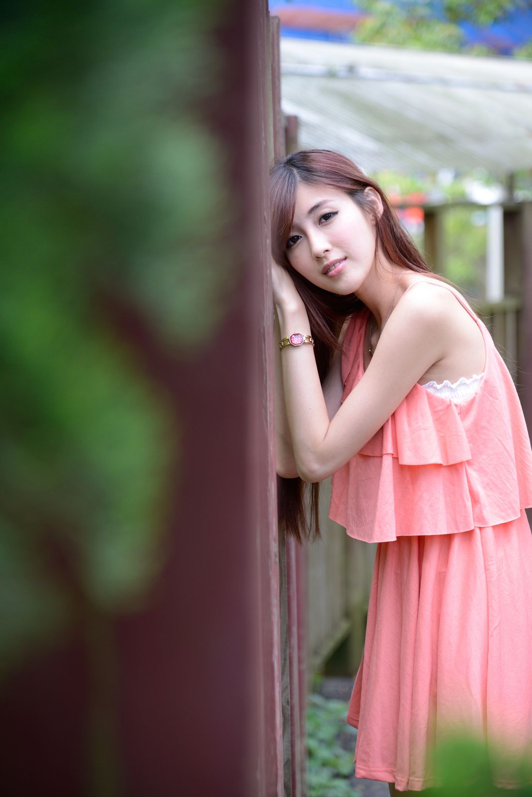 Kila晶晶/廖挺伶《粉色连衣裙外拍》-图54