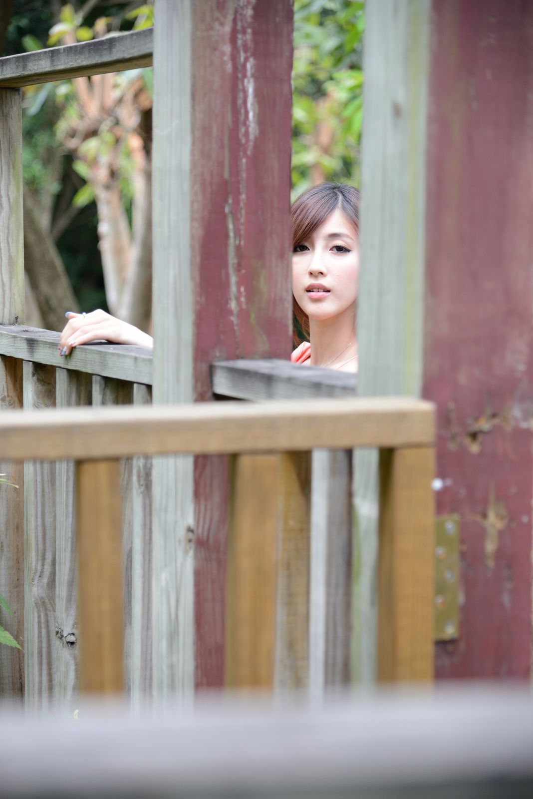 Kila晶晶/廖挺伶《粉色连衣裙外拍》-图58