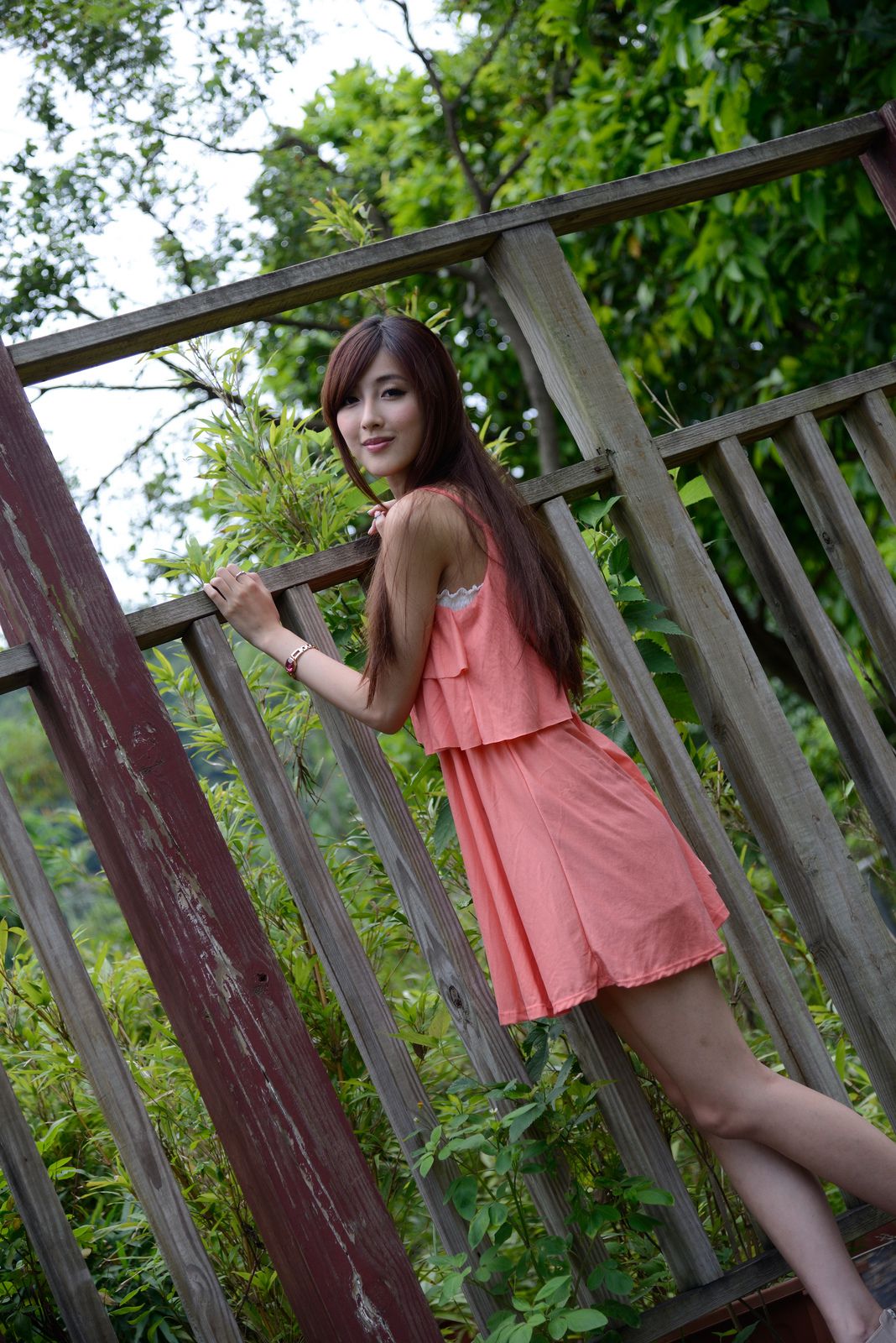 Kila晶晶/廖挺伶《粉色连衣裙外拍》-图59