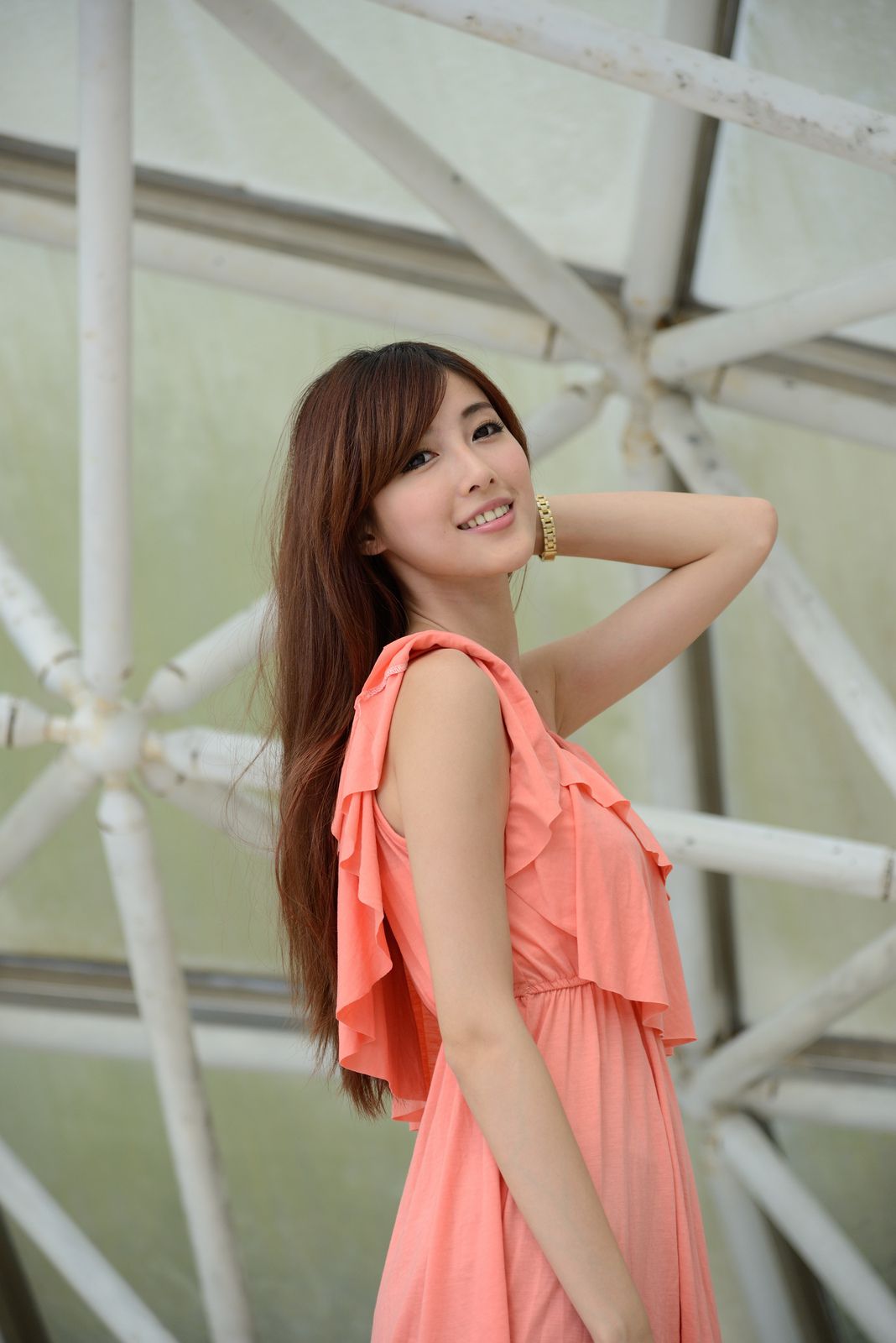 Kila晶晶/廖挺伶《粉色连衣裙外拍》-图61