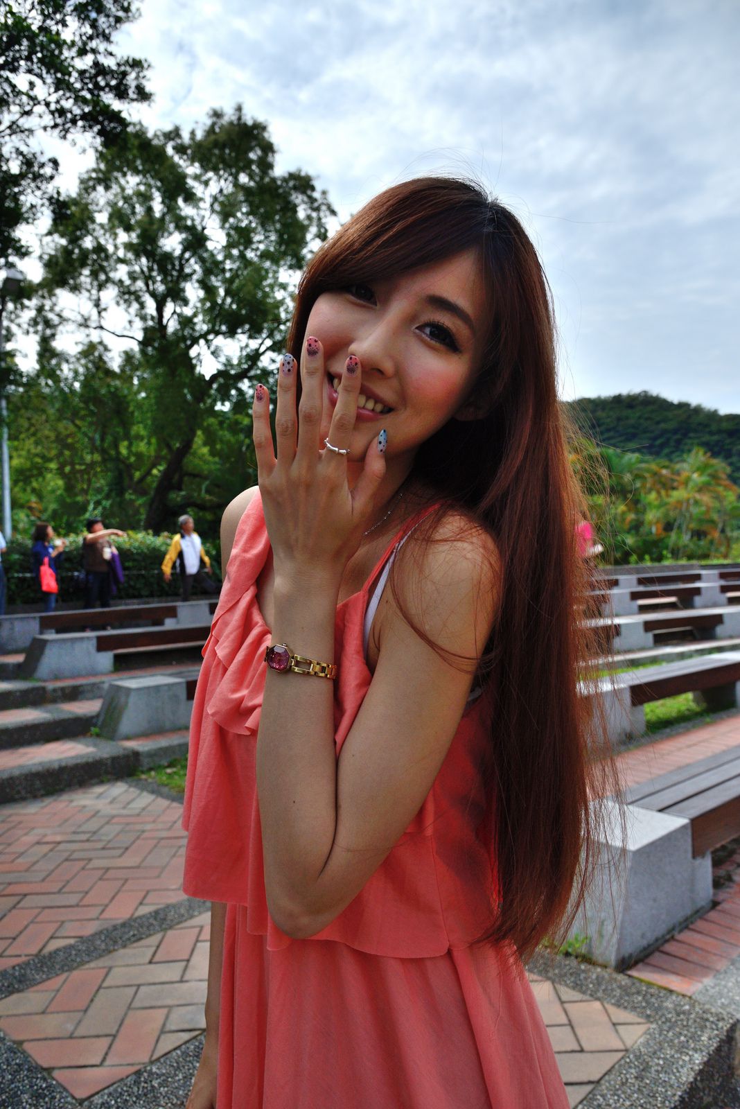 Kila晶晶/廖挺伶《粉色连衣裙外拍》-图68