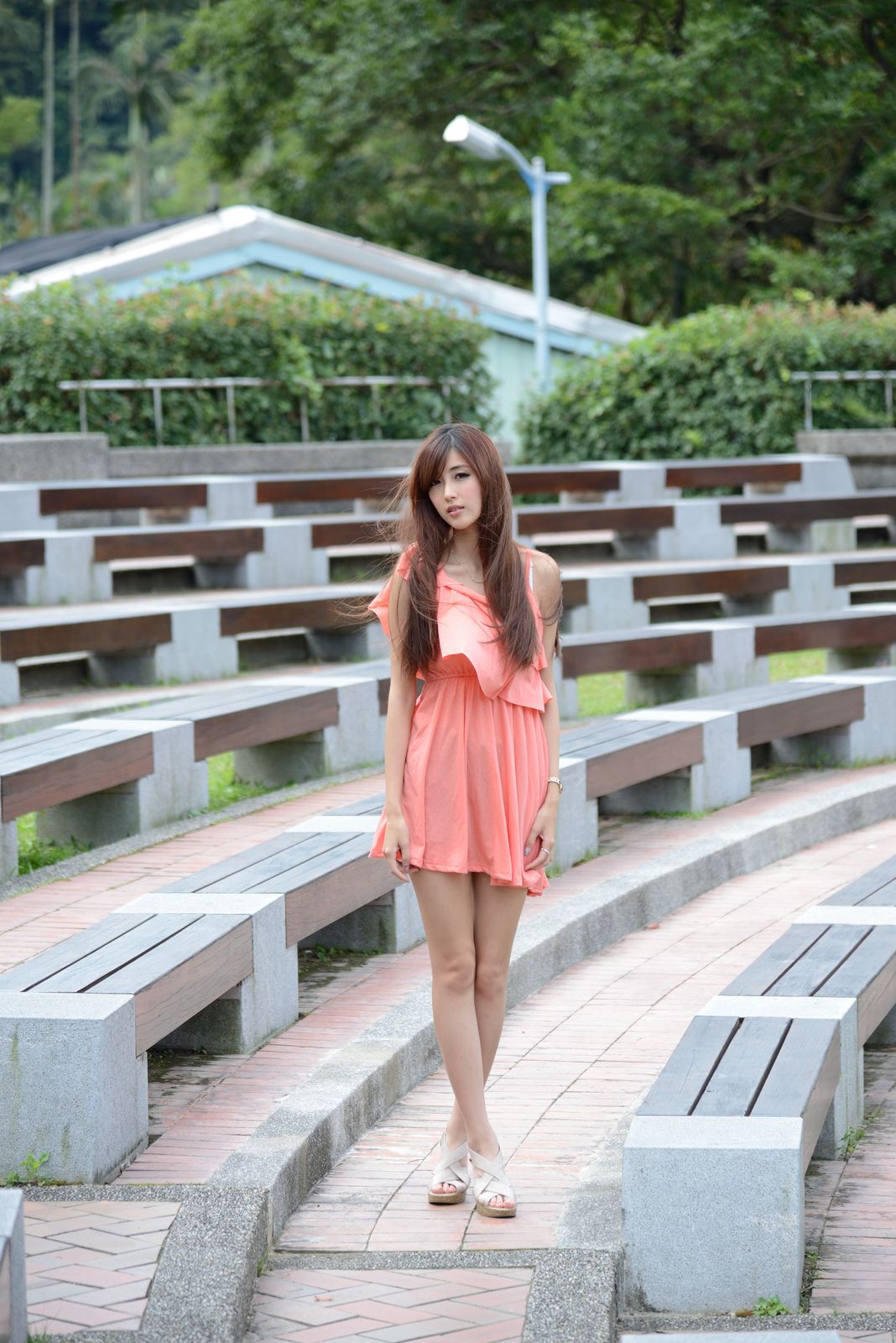 Kila晶晶/廖挺伶《粉色连衣裙外拍》-图74