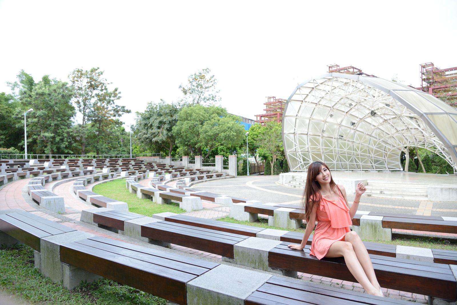 Kila晶晶/廖挺伶《粉色连衣裙外拍》-图75