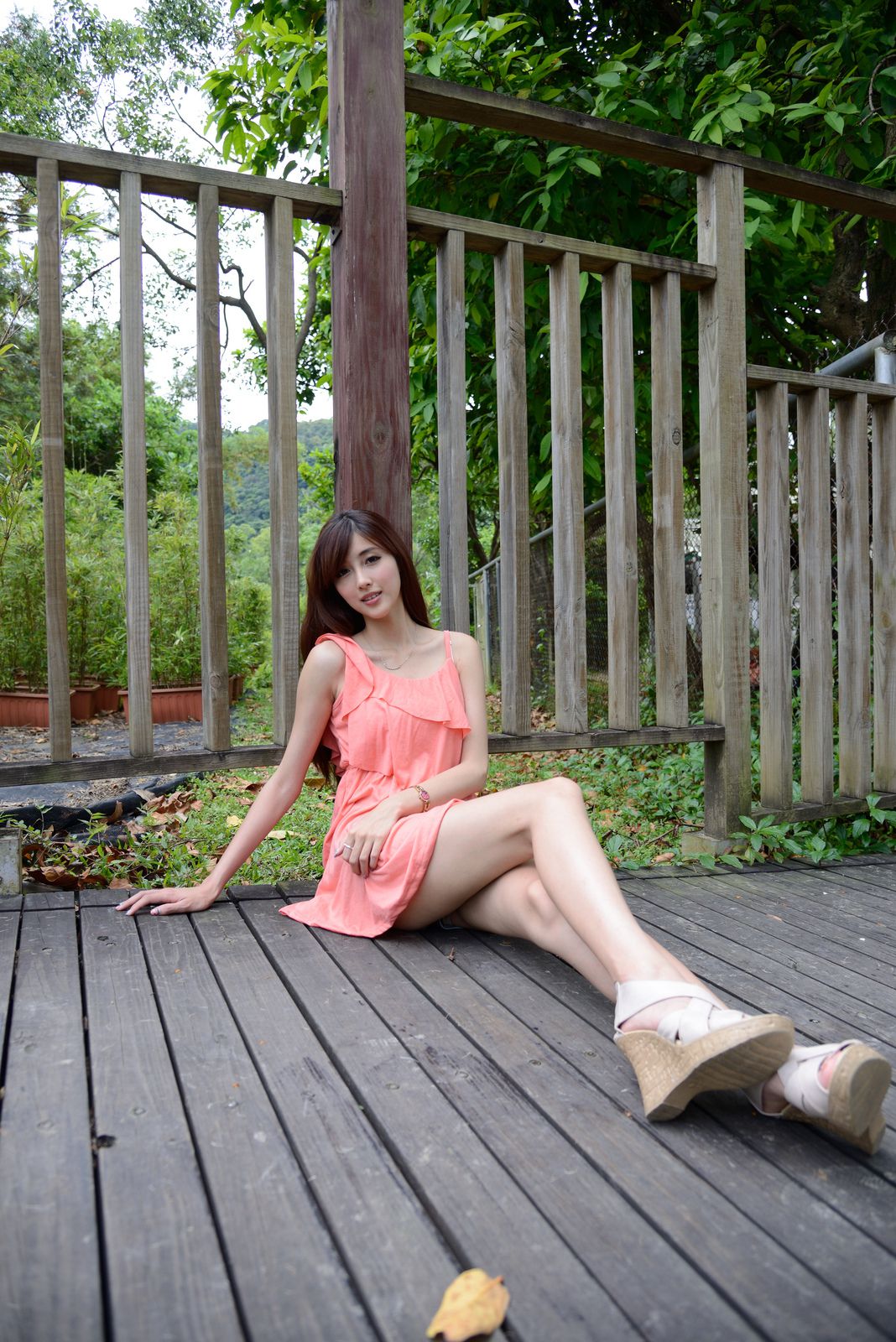 Kila晶晶/廖挺伶《粉色连衣裙外拍》-图8