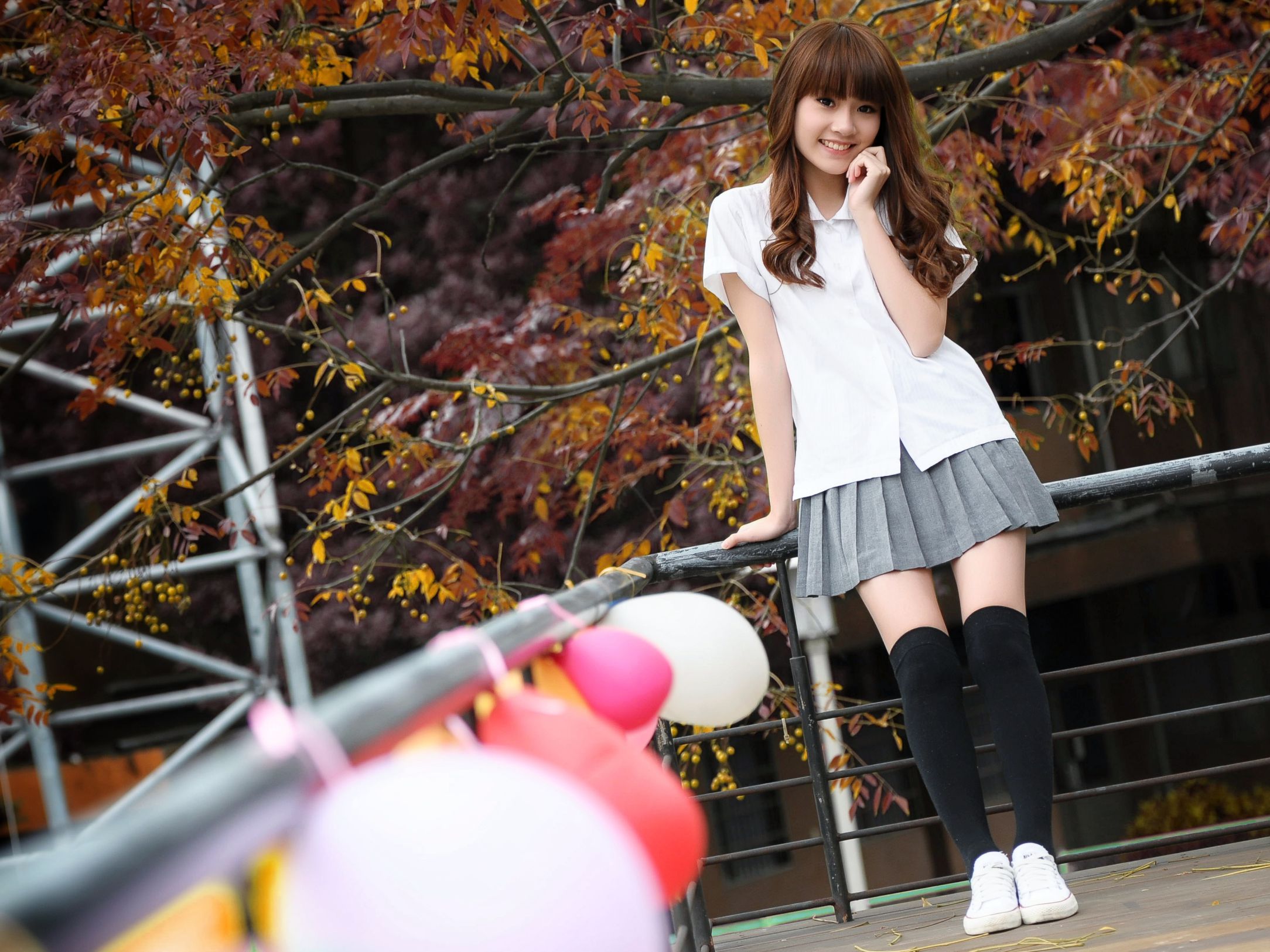 台湾正妹Aries《清新甜美校服少女》-图0