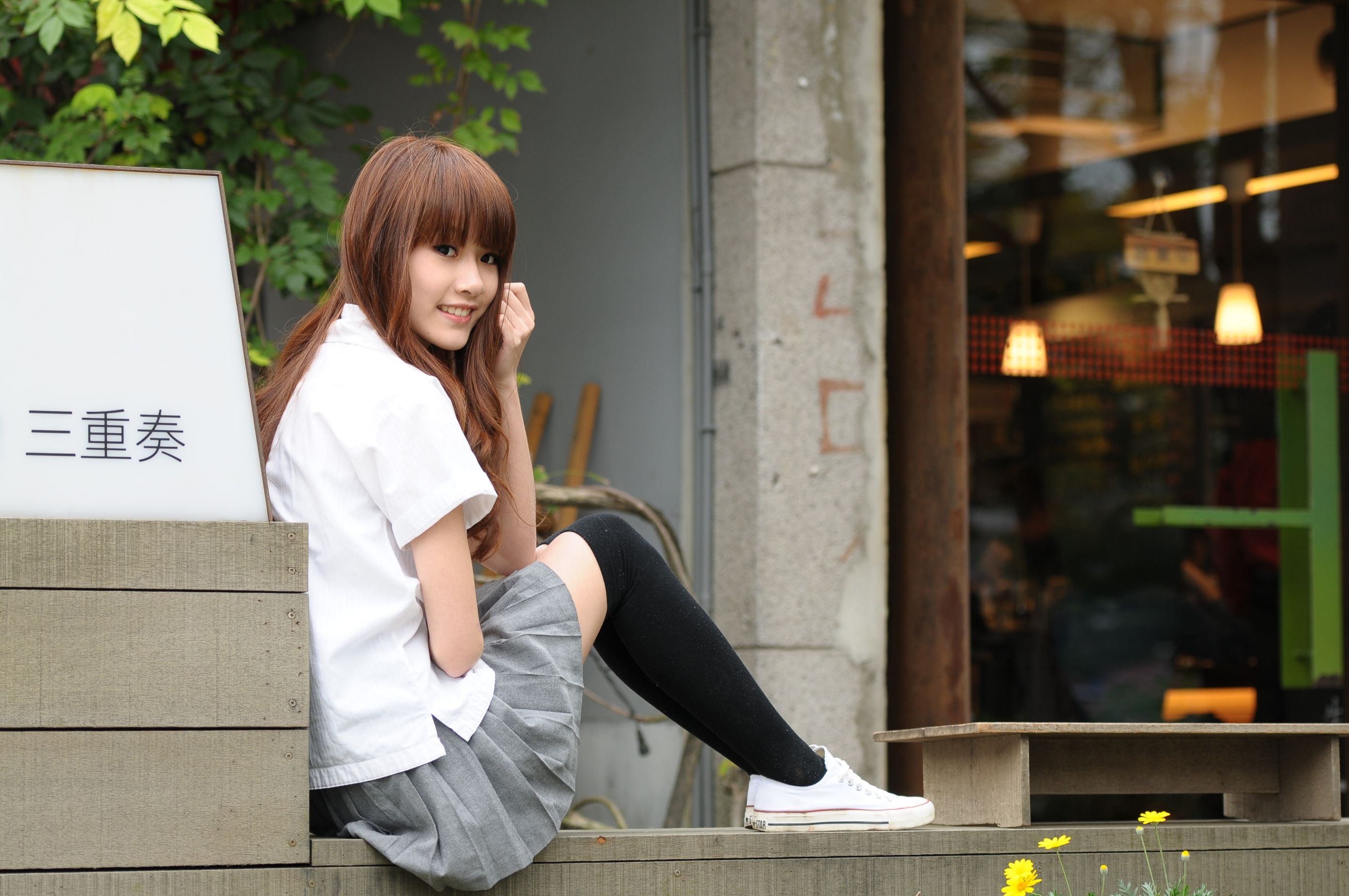 台湾正妹Aries《清新甜美校服少女》-图18